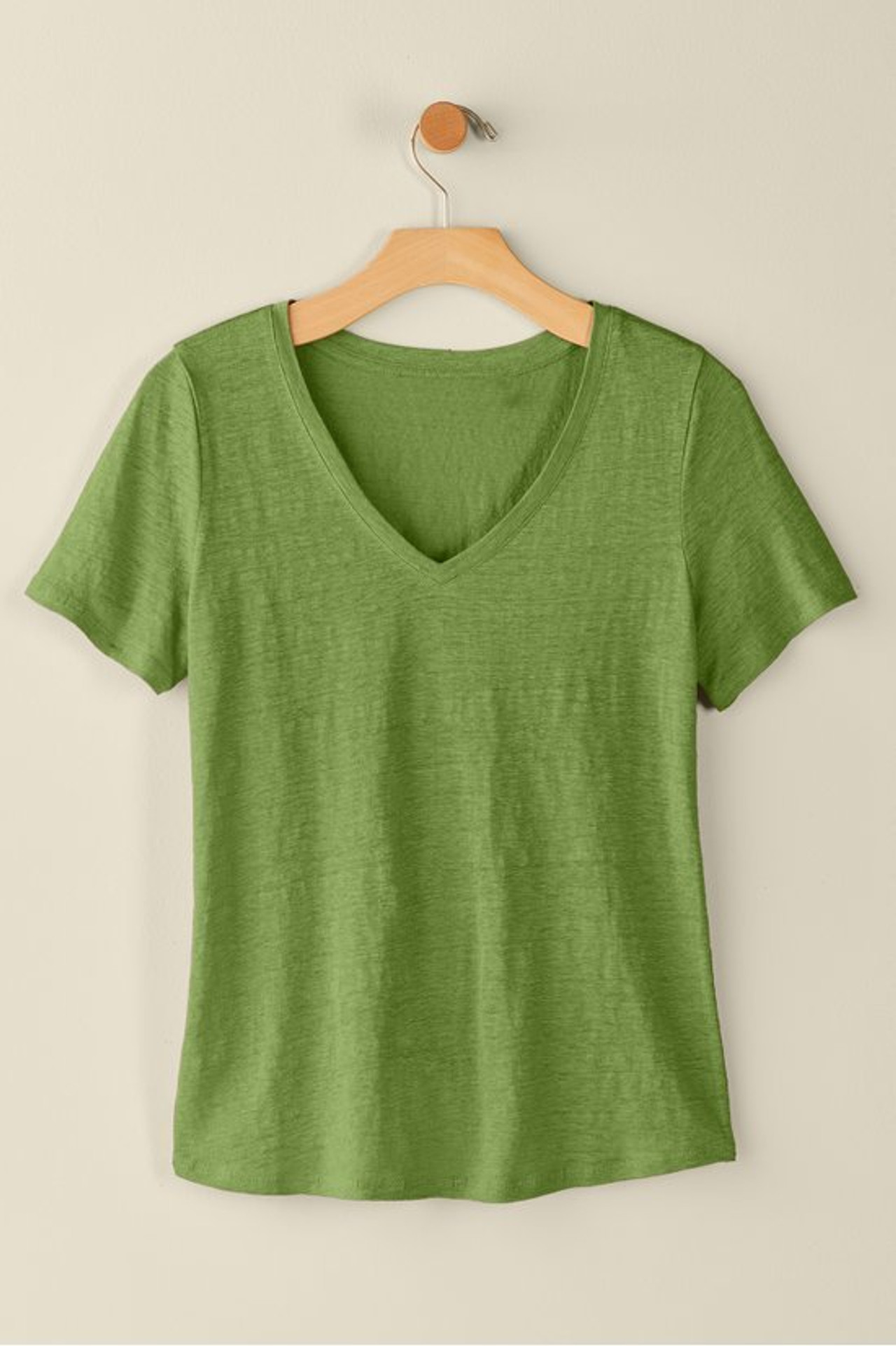 Aubrey Linen Slub Tee - Soft Surroundings Outlet