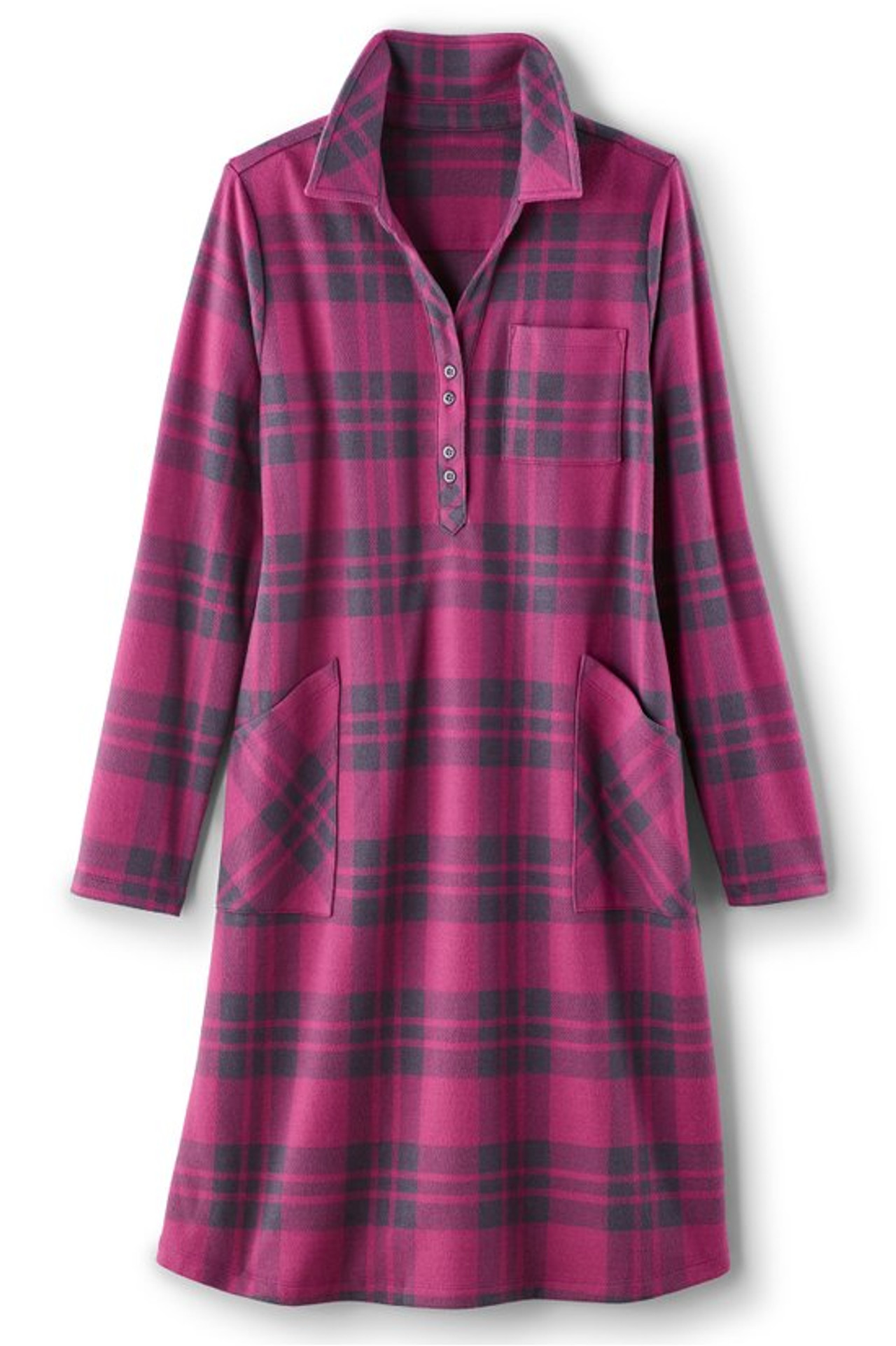 Paramount Plaid Dress - Soft Surroundings Outlet