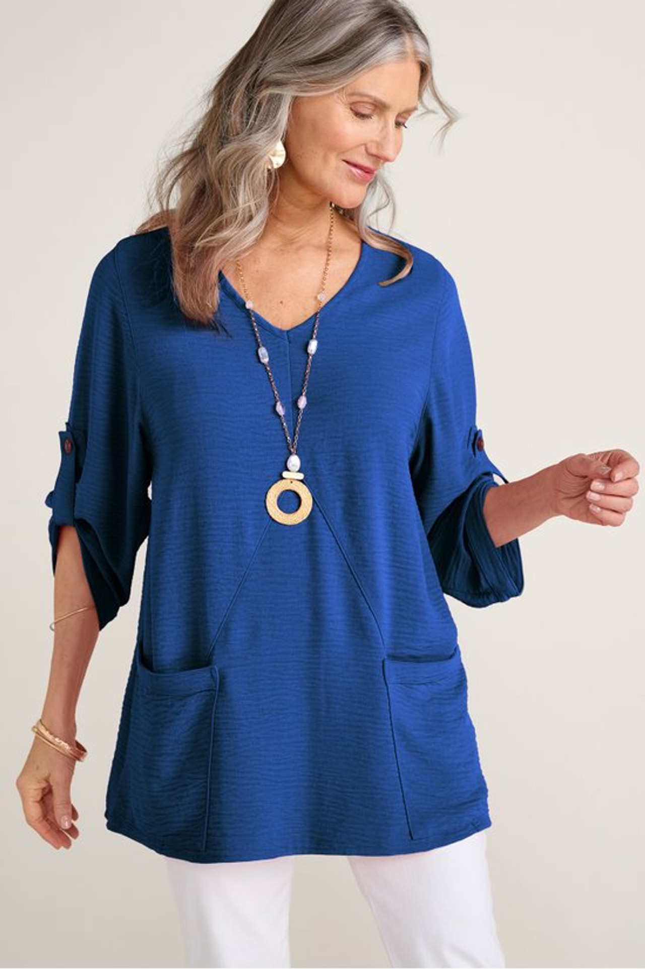 Josette Textured Tunic - Soft Surroundings Outlet