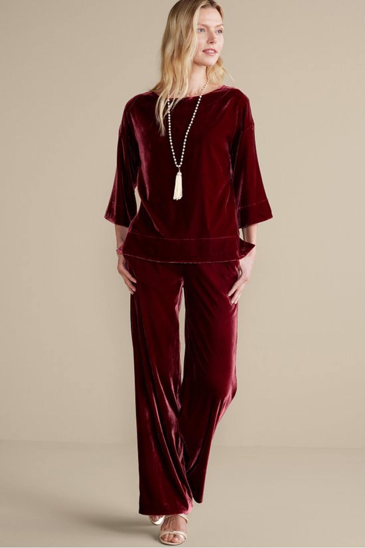 Aria Velvet Top - Soft Surroundings Outlet