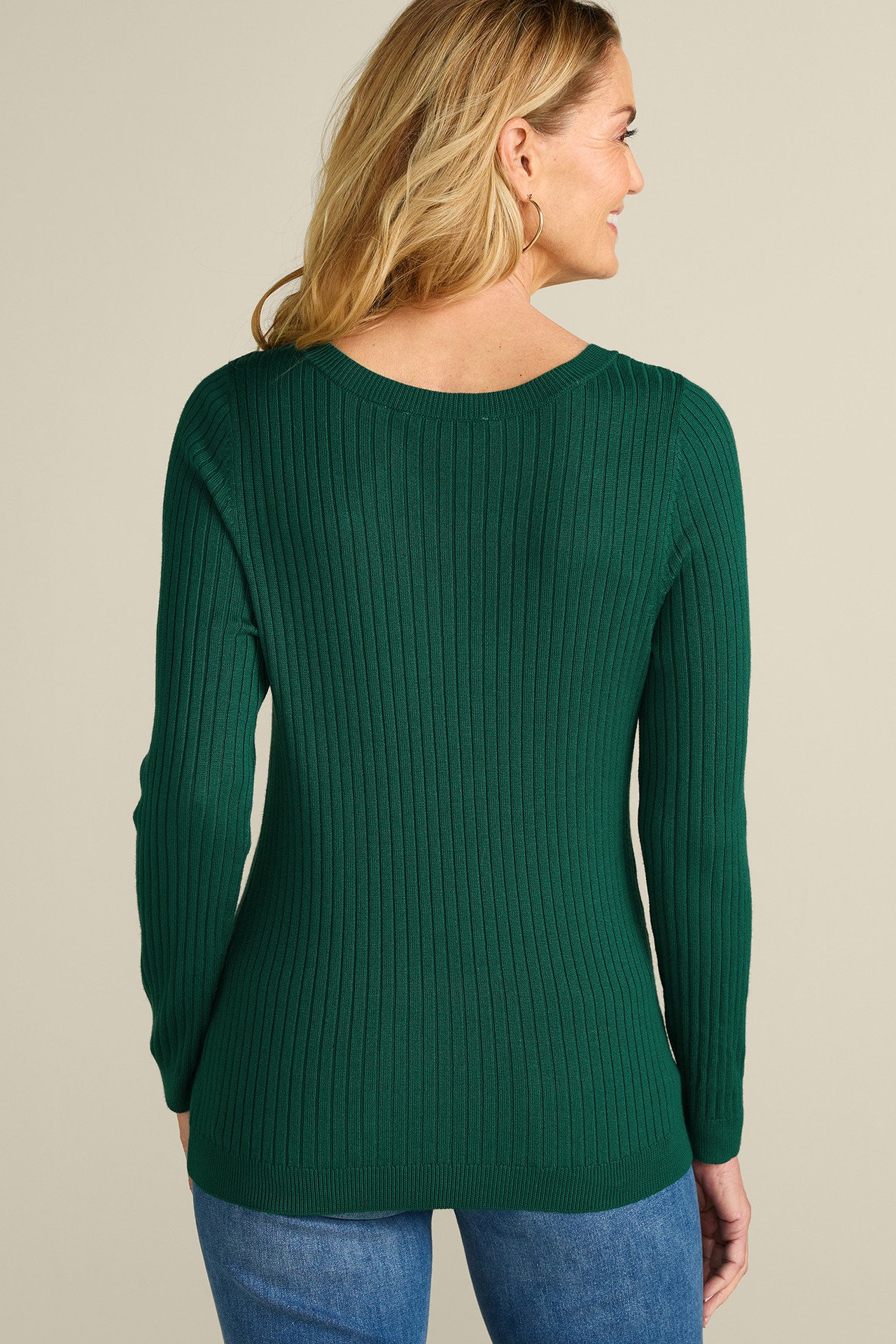 SoftEssential™ Ribbed Pullover Sweater - Soft Surroundings Outlet