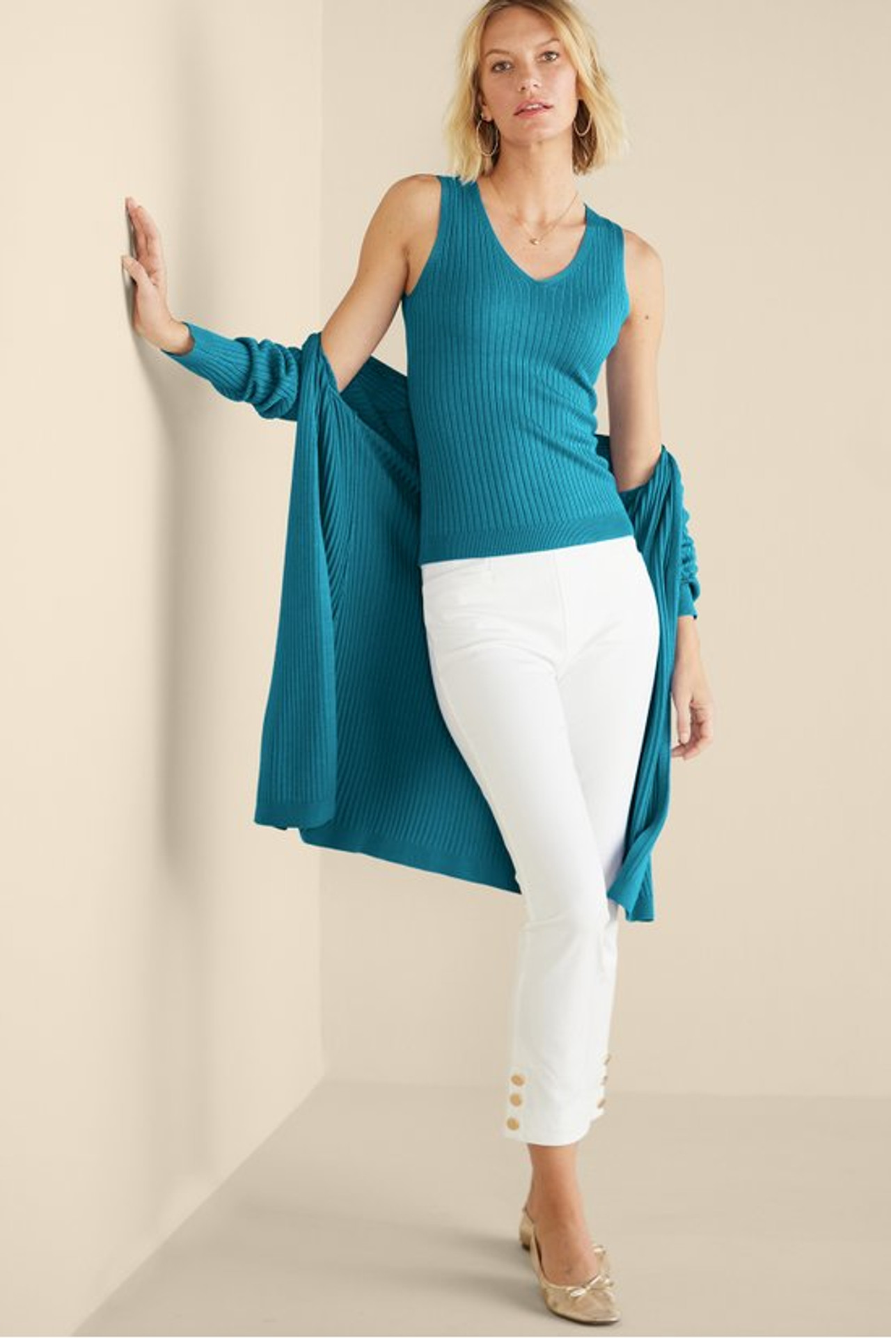SoftEssential™ Ribbed Sweater Tank - Soft Surroundings Outlet