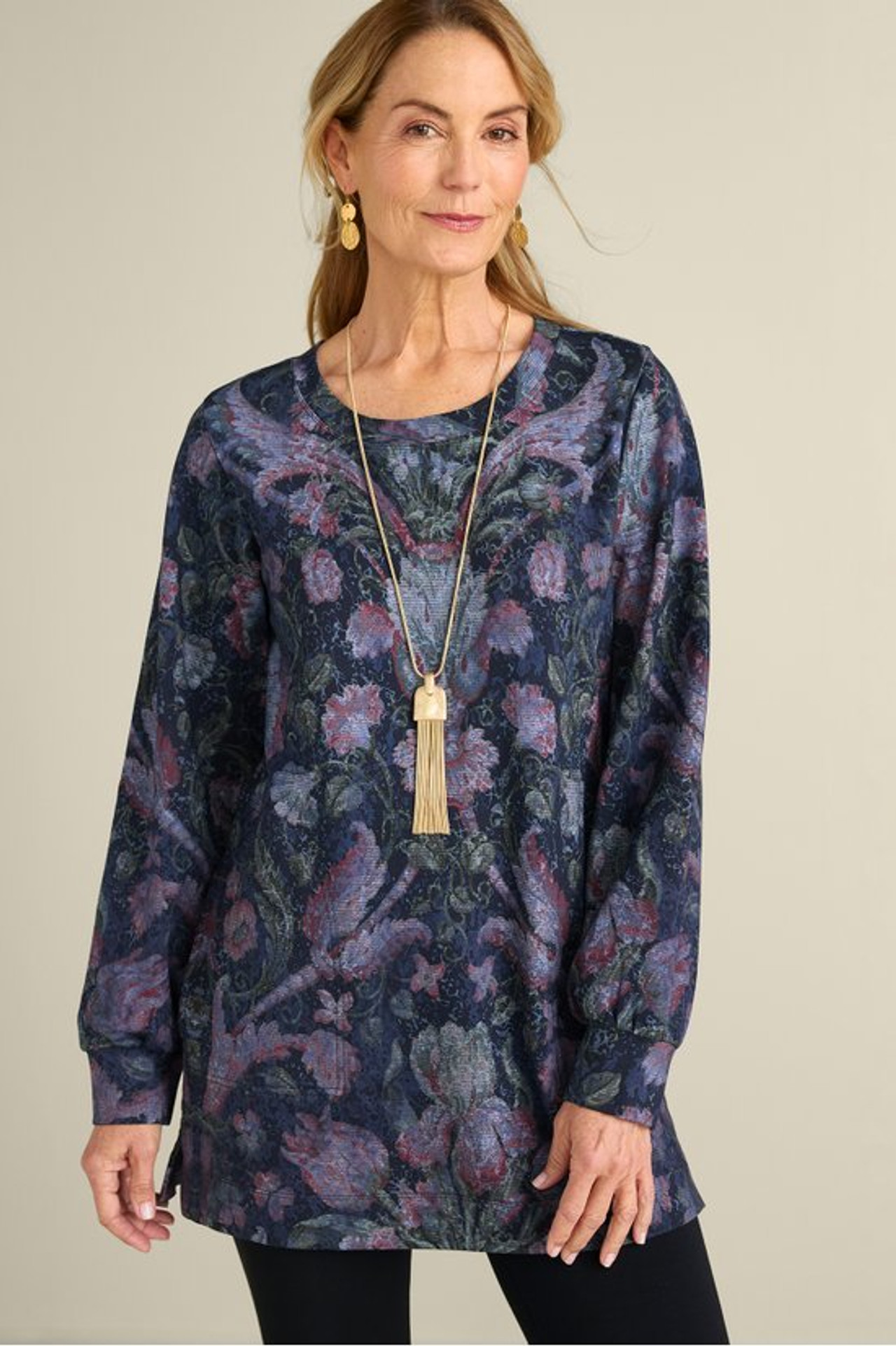 Edith French Terry Tunic - Soft Surroundings Outlet