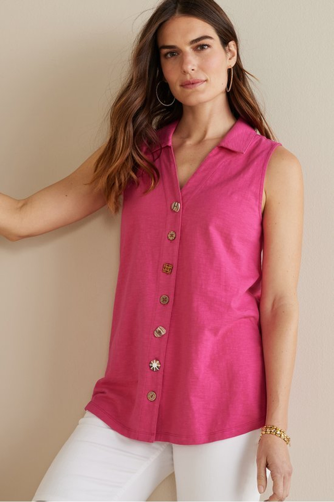 Danielle Sleeveless Tunic - Soft Surroundings Outlet