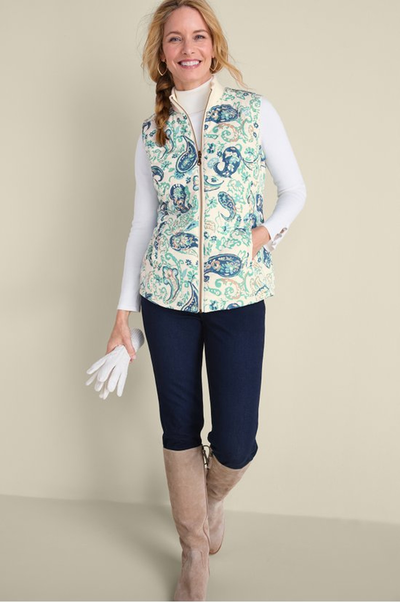Sienna Reversible Puffer Vest - Soft Surroundings Outlet