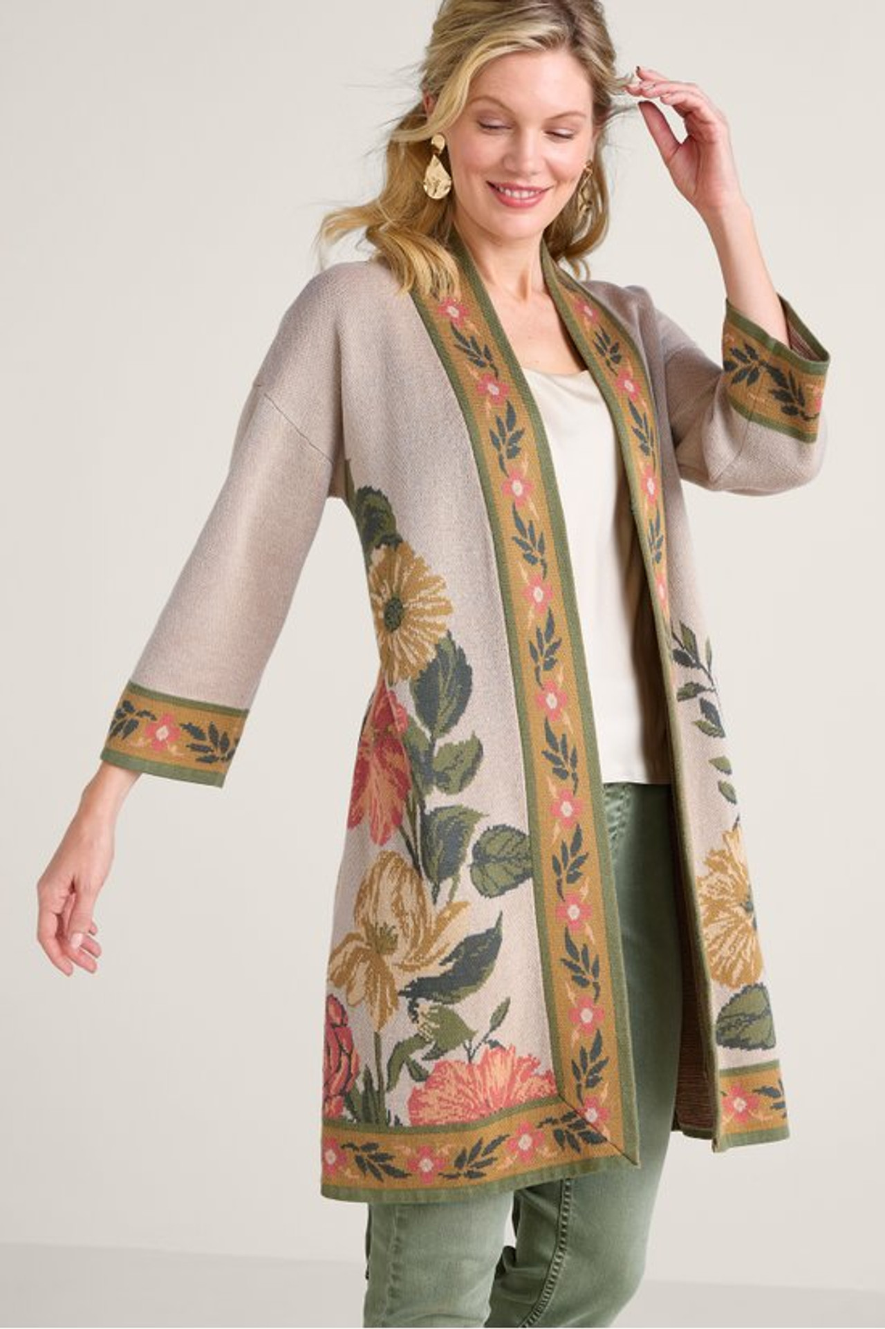 Moxie Jacquard Cardigan - Soft Surroundings Outlet