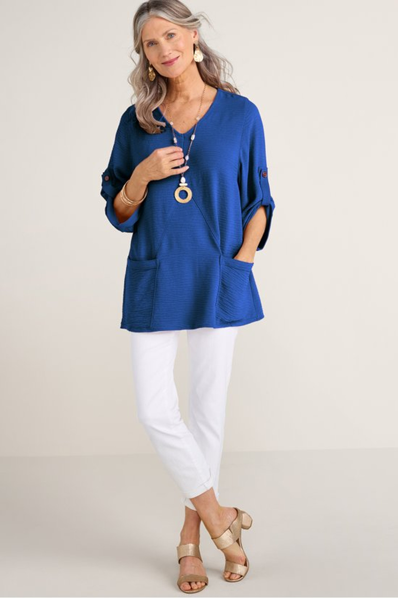 Josette Textured Tunic - Soft Surroundings Outlet