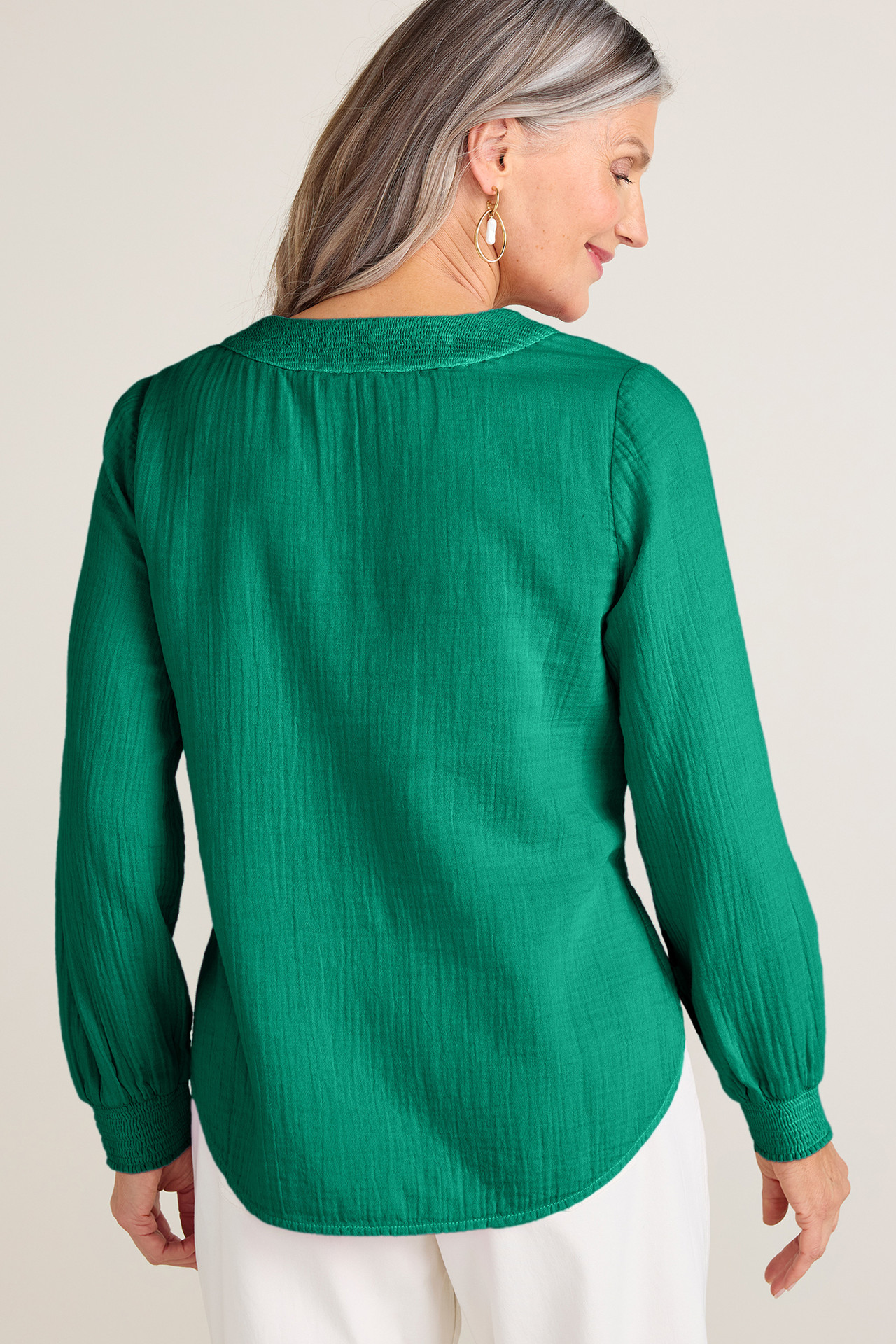 Genna Gauze Top - Soft Surroundings Outlet