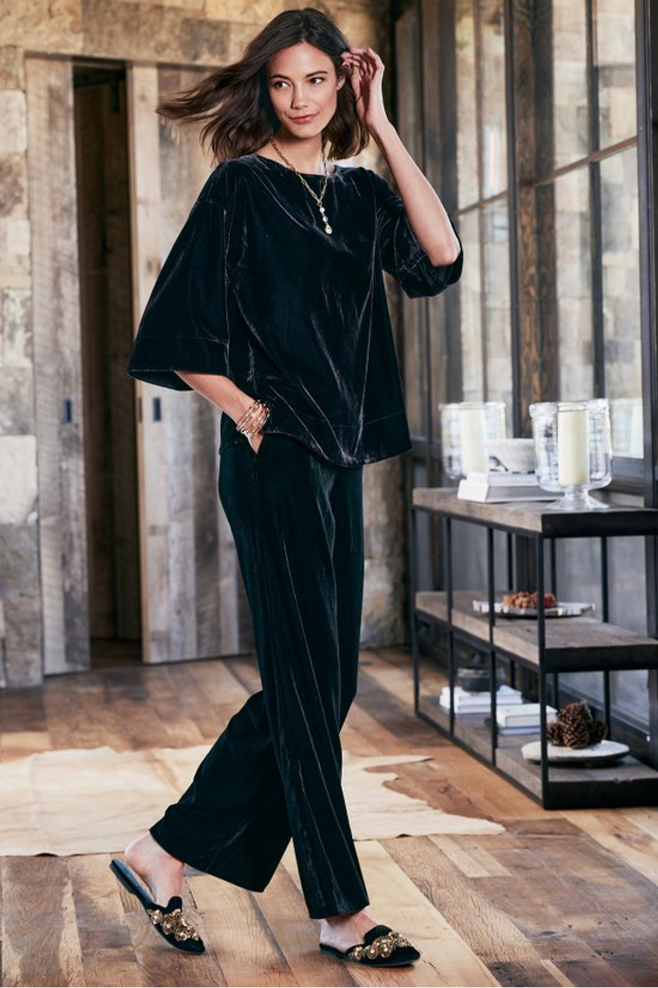 Aria Velvet Top - Soft Surroundings Outlet