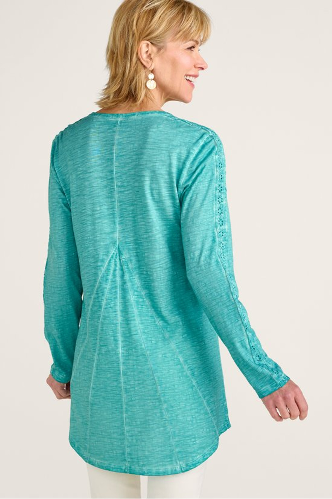 Joan Eyelet Tunic - Soft Surroundings Outlet