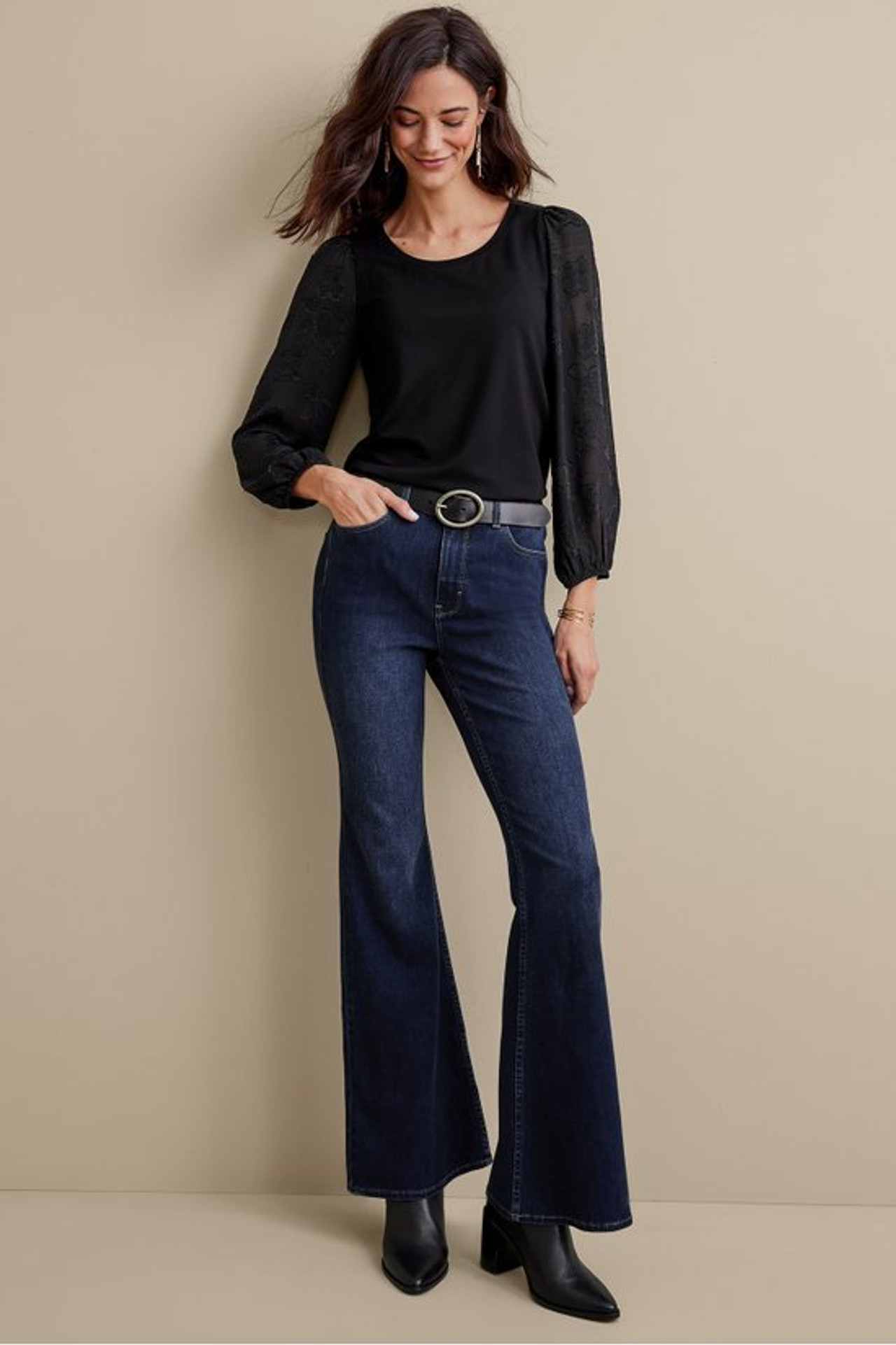 Ultimate Denim Flare Jeans - Soft Surroundings Outlet