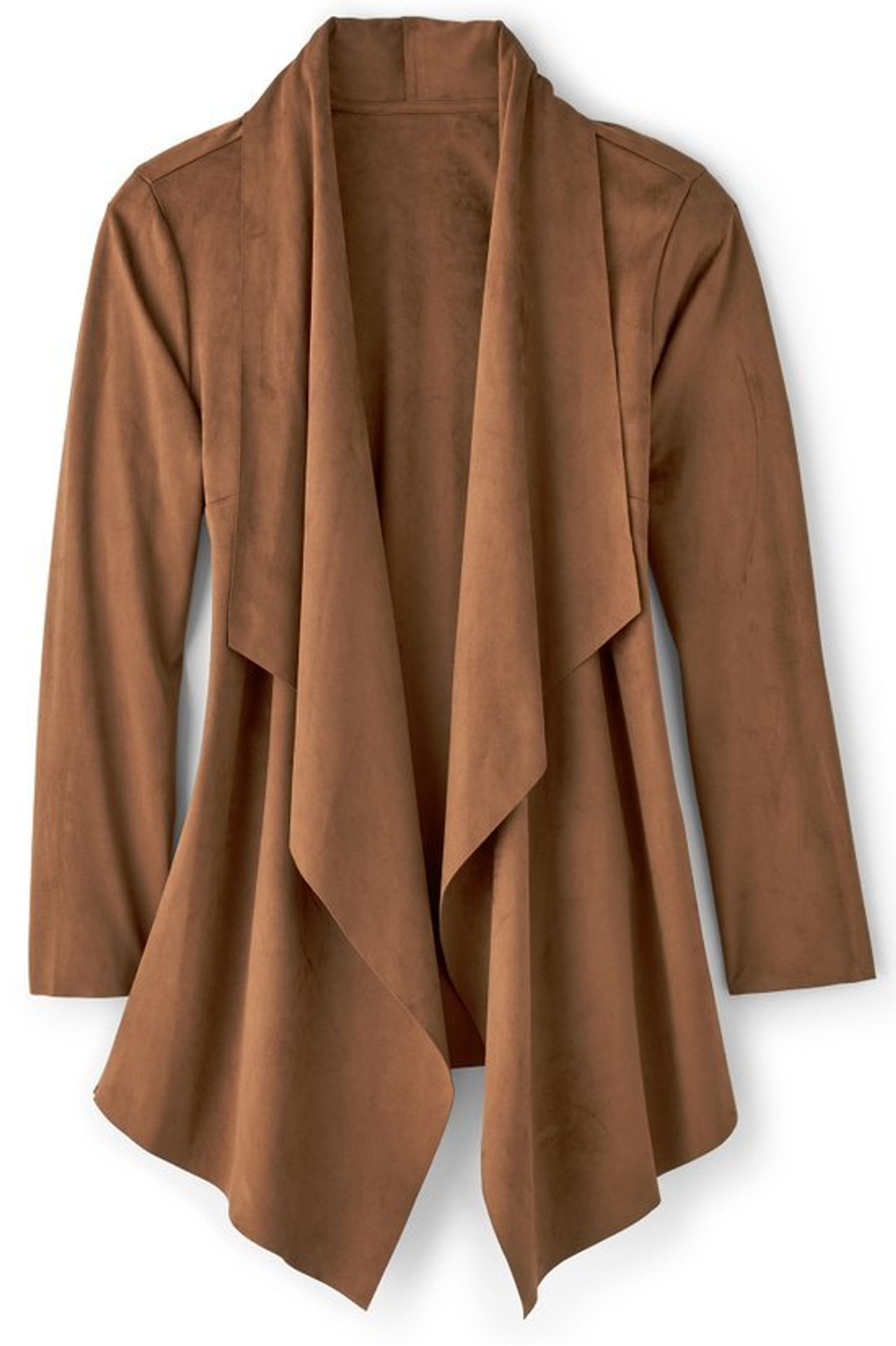 Shape Drape Faux Suede Jacket - Soft Surroundings Outlet