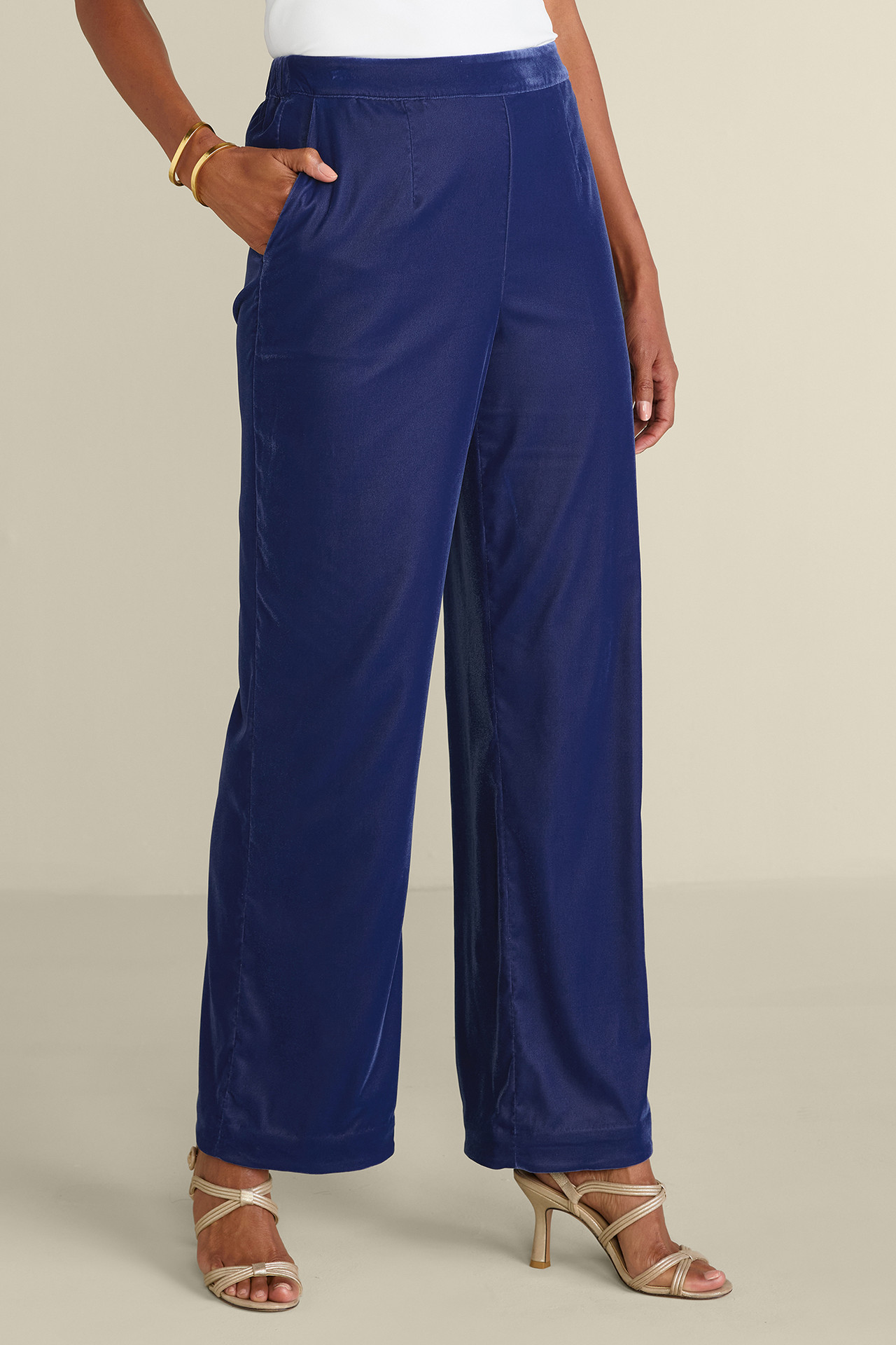 Aria Velvet Wide Leg Pants - Soft Surroundings Outlet