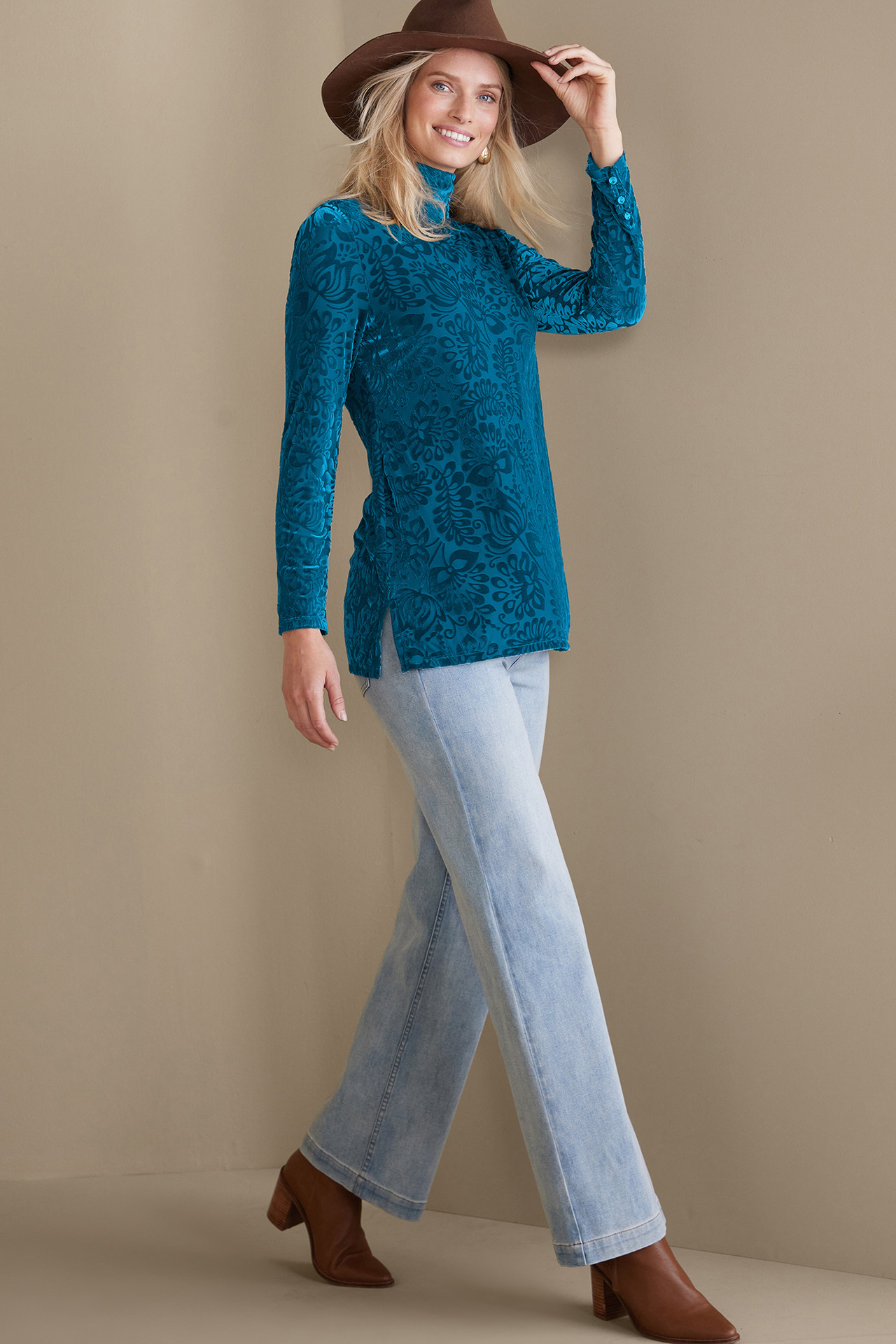 Walden Velvet Turtleneck - Soft Surroundings Outlet