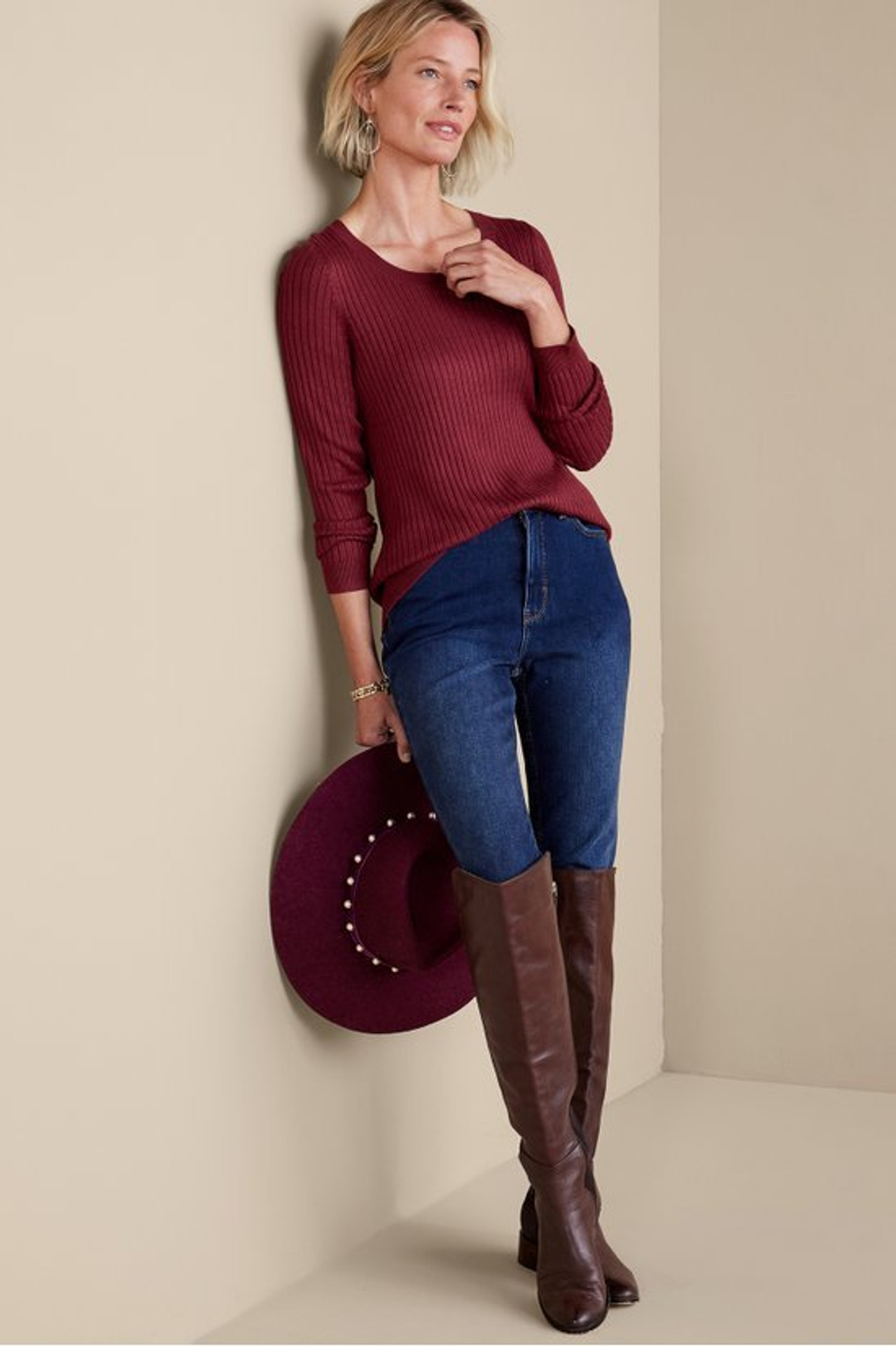 SoftEssential™ Ribbed Pullover Sweater - Soft Surroundings Outlet