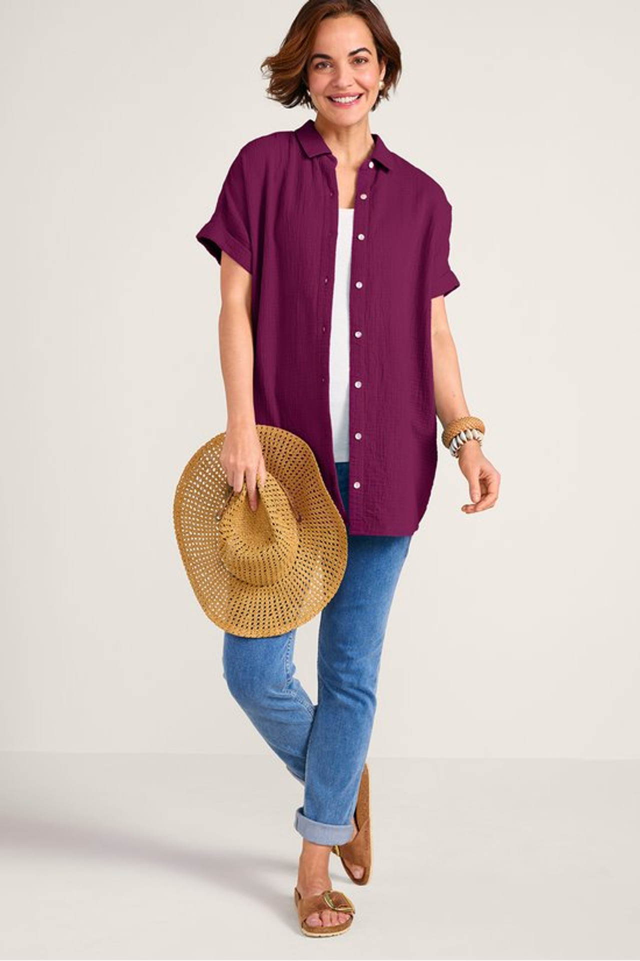 Je Veux Gauze Top - Soft Surroundings Outlet