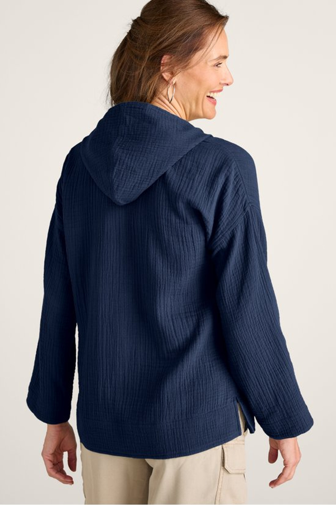 Kemia Gauze Hoodie - Soft Surroundings Outlet