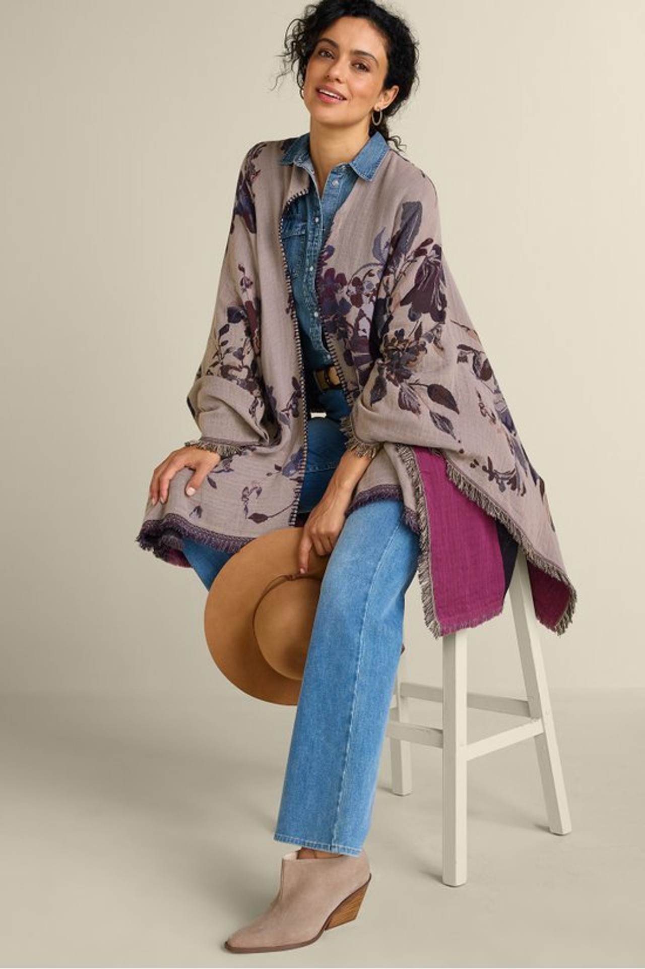 Beatrix Floral Wrap - Soft Surroundings Outlet