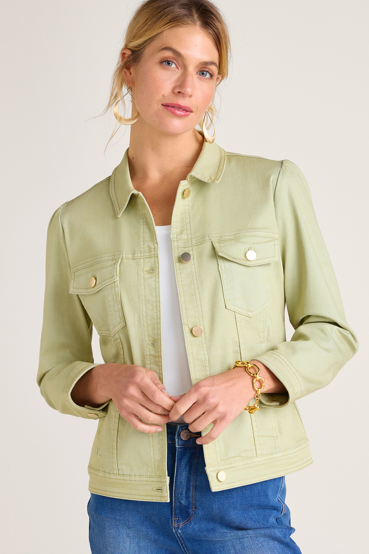 Diana Shapely Denim Jacket - Soft Surroundings Outlet