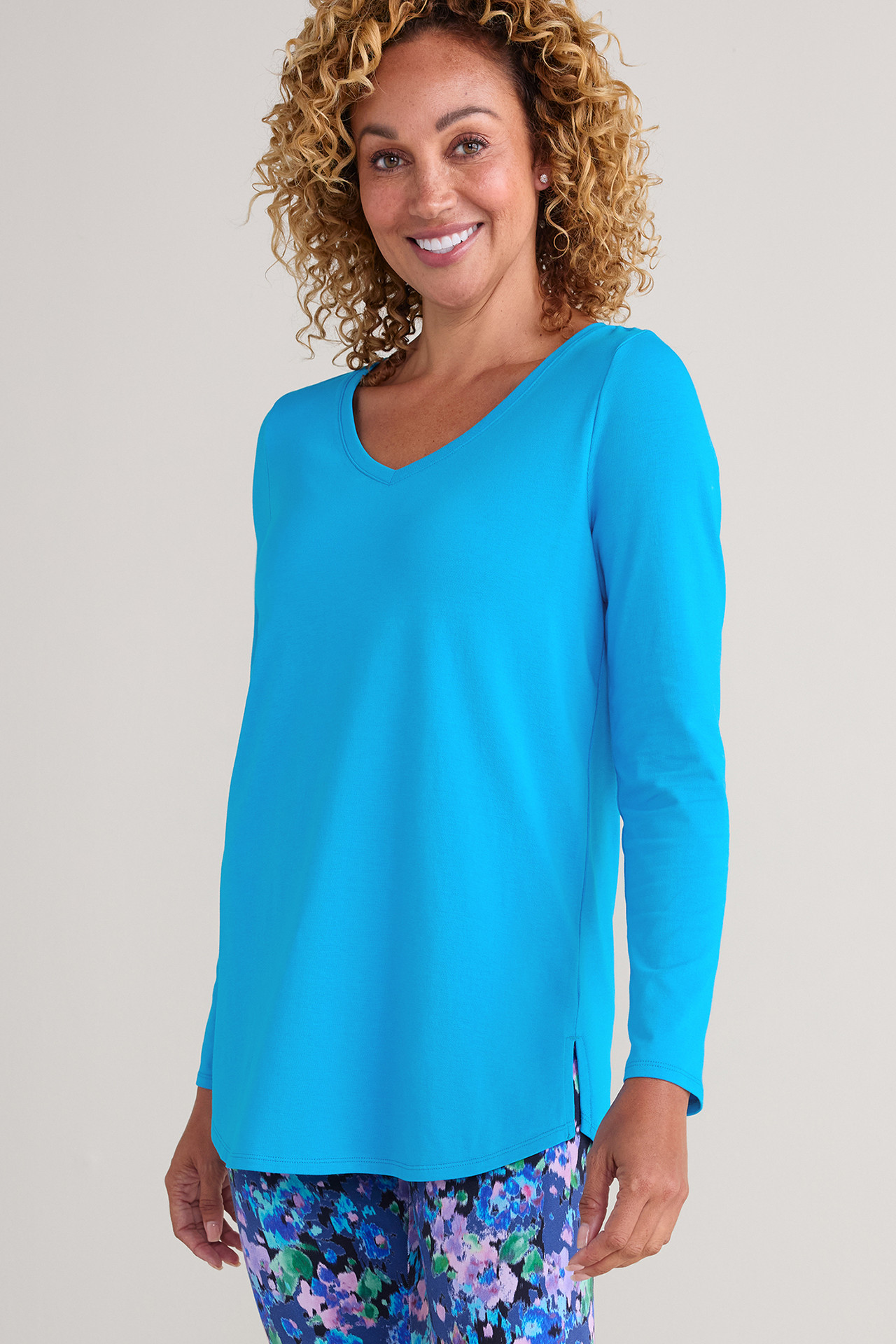 SoftEssential™ Supima® Isabel Long Sleeve Tunic - Soft Surroundings Outlet