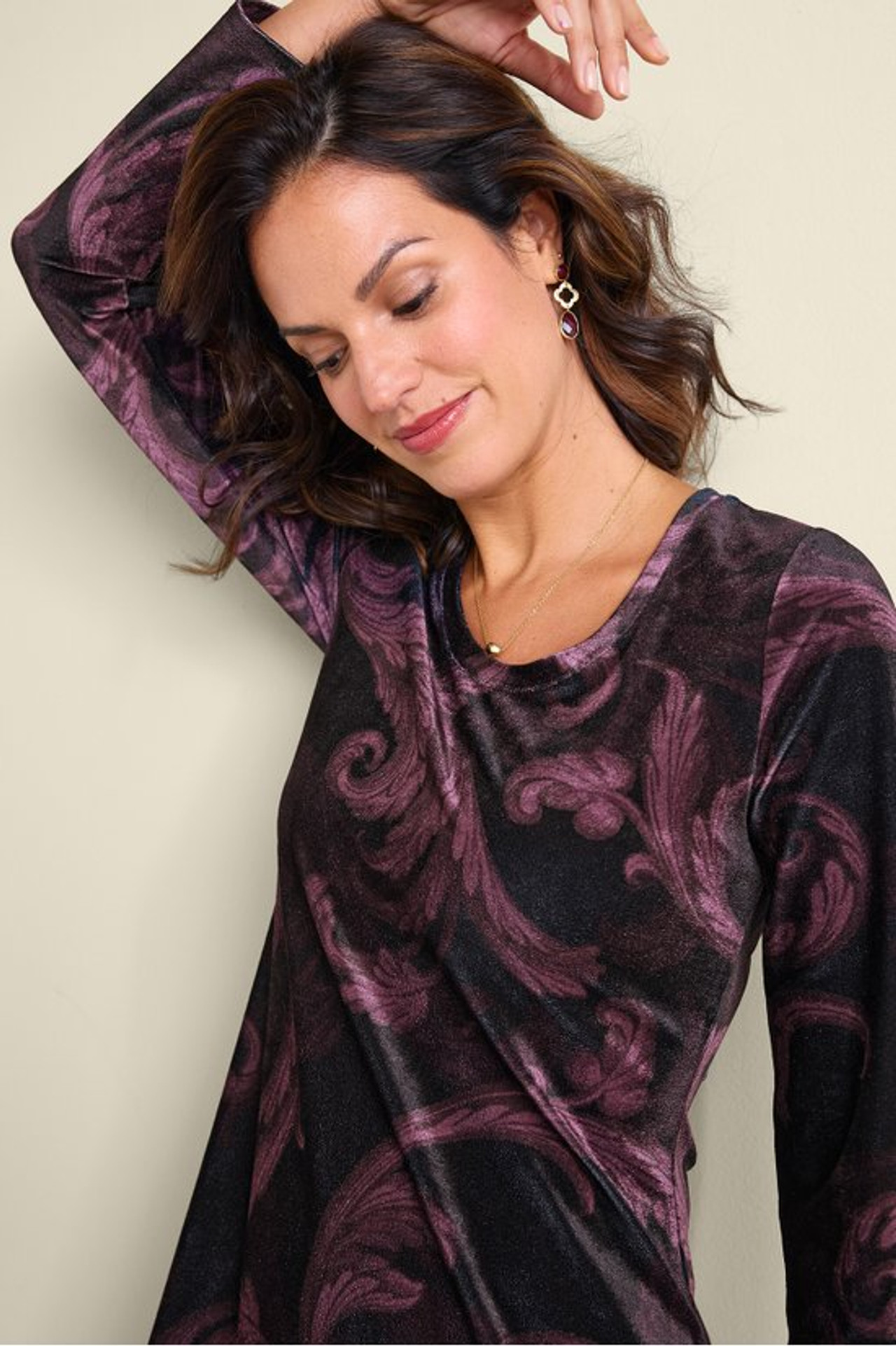 Short Santiago Velvet Dress - Soft Surroundings Outlet