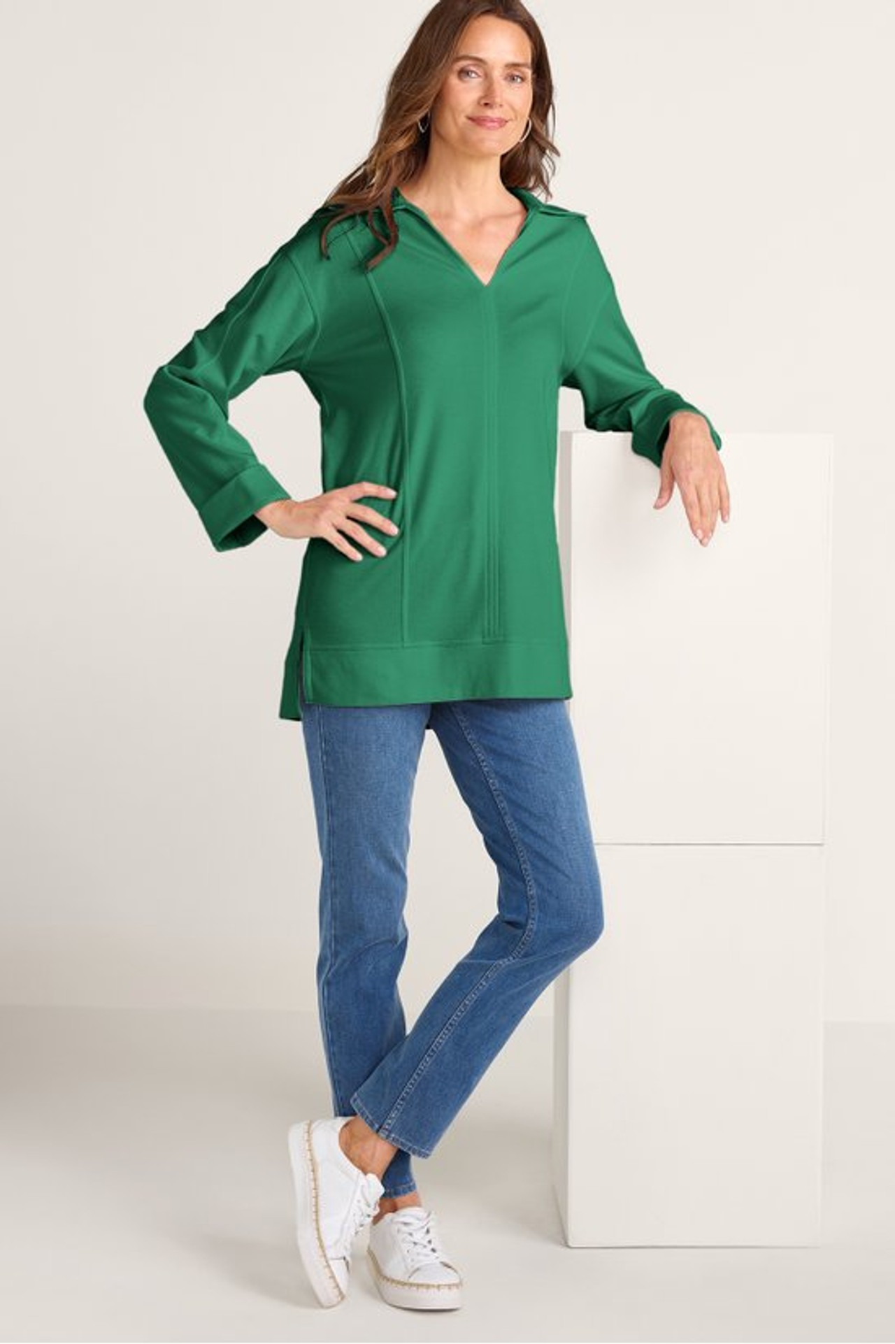 Kalindi French Terry Tunic - Soft Surroundings Outlet
