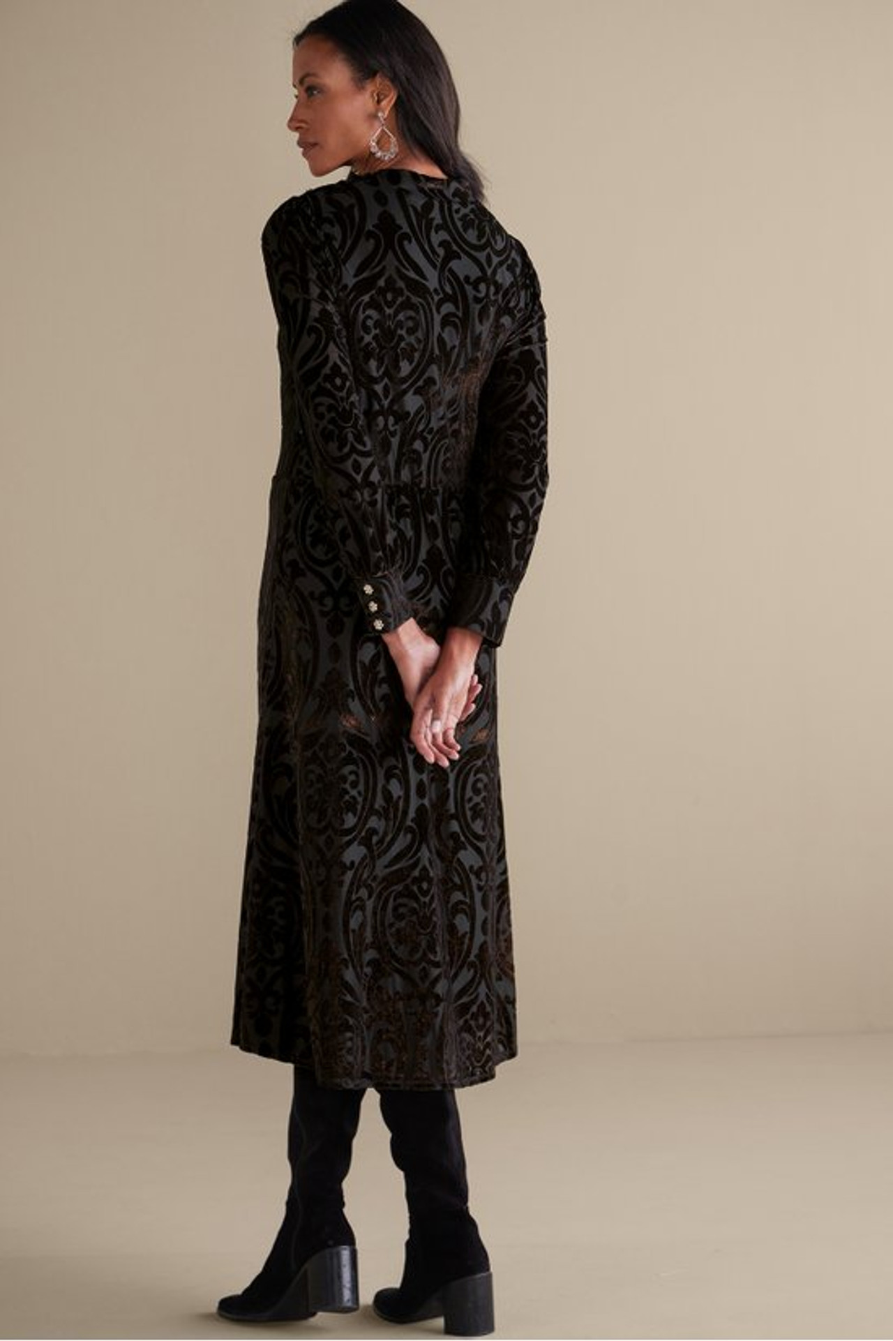Hadley Velvet Dress - Soft Surroundings Outlet