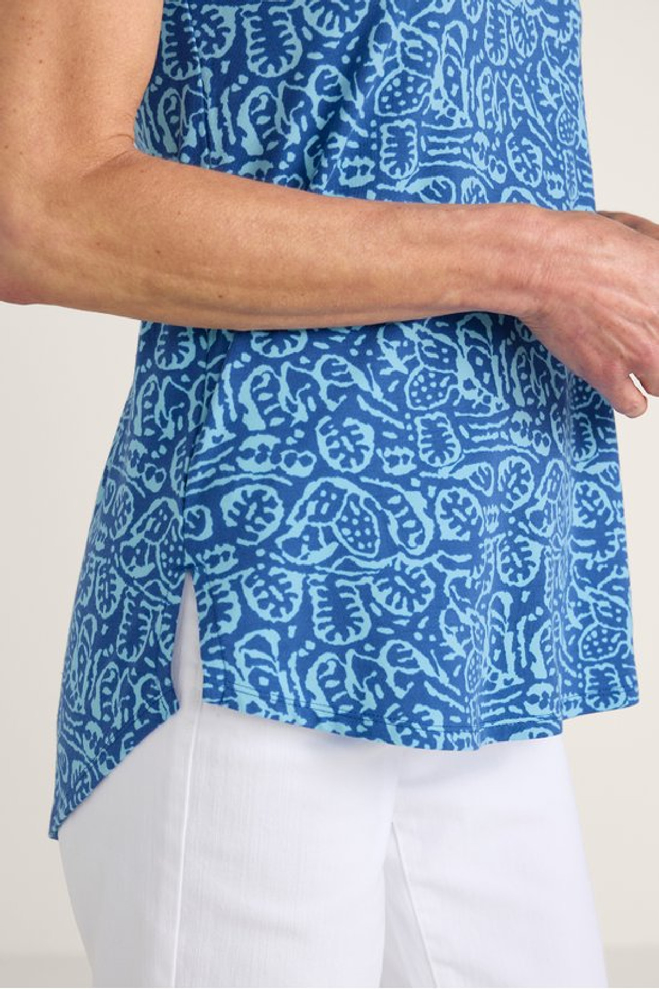 SoftEssential™ Supima® Isabel Short Sleeve Tunic - Soft Surroundings Outlet