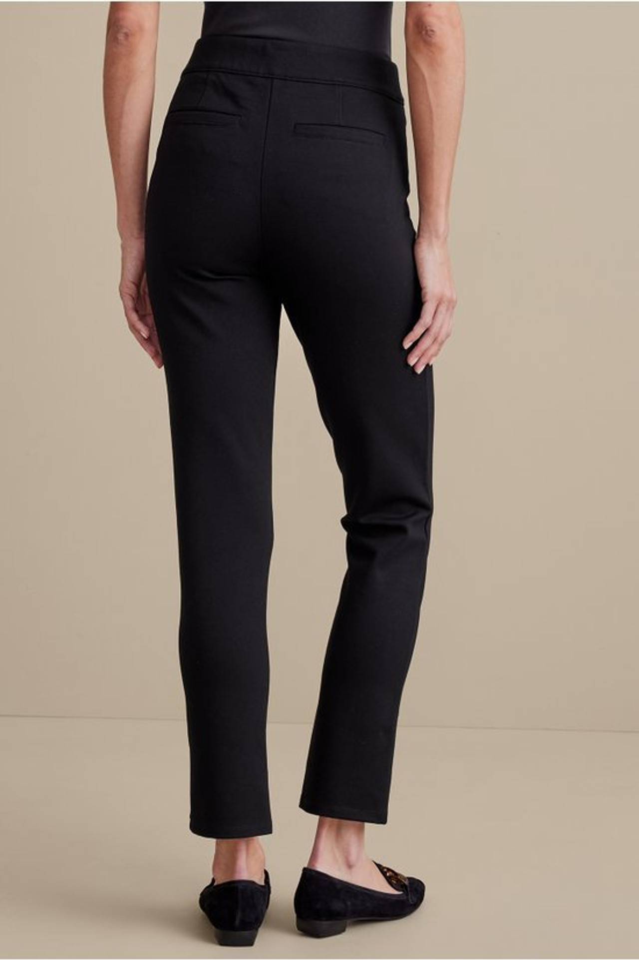SoftEssential™ Ponte Slim Ankle Pants - Soft Surroundings Outlet