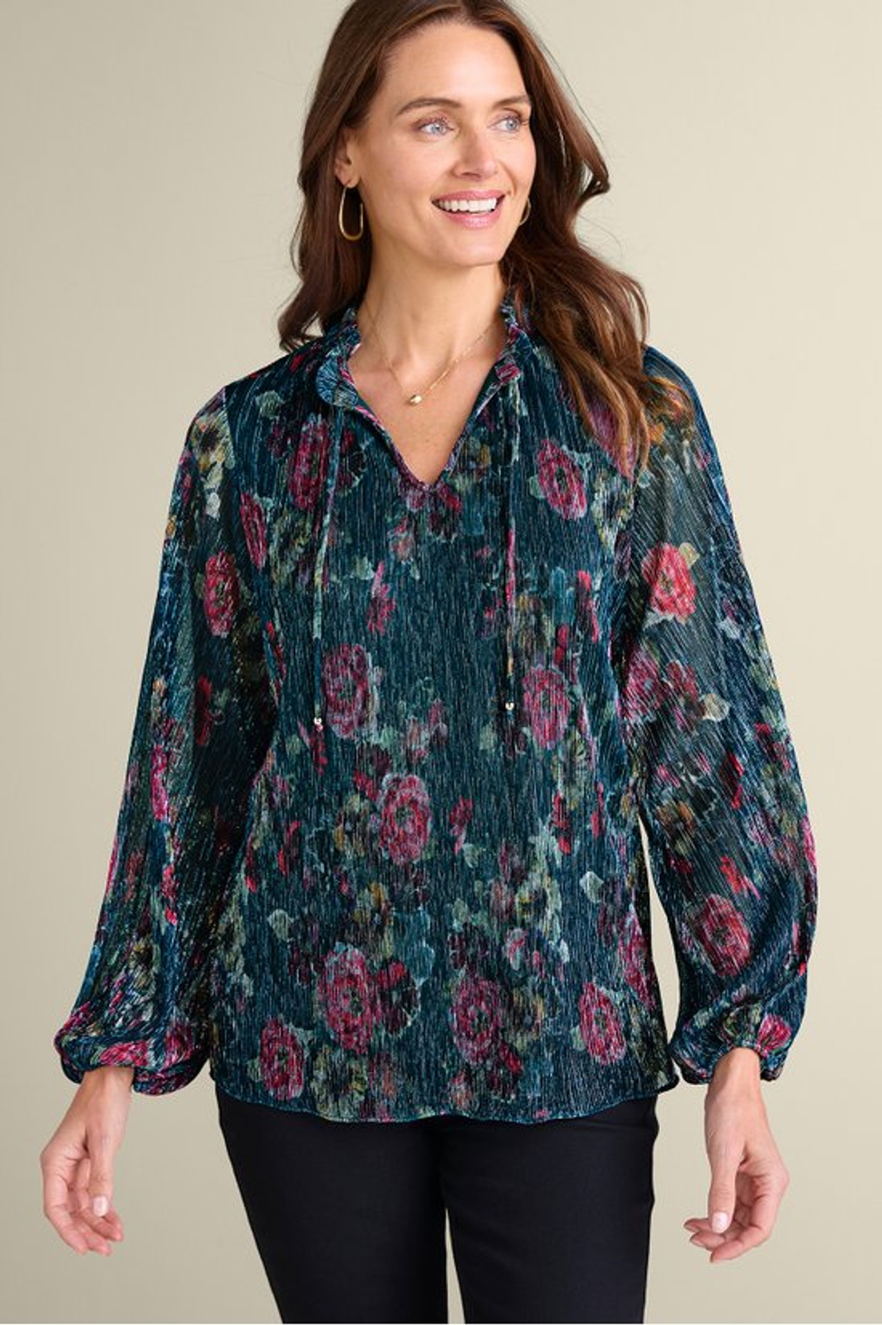 Yvonne Shimmer Top - Soft Surroundings Outlet