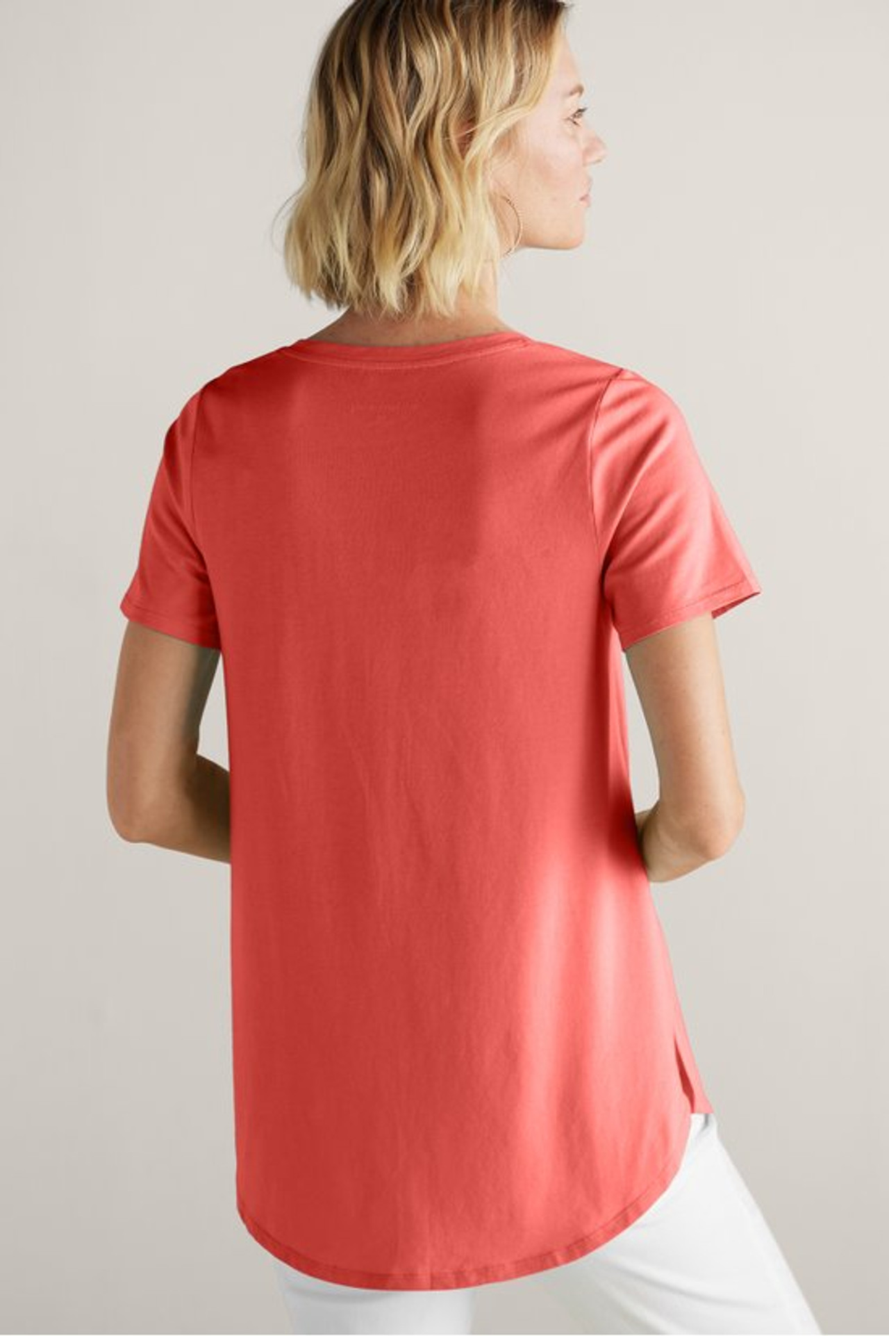 SoftEssential™ Supima® Isabel Short Sleeve Tunic - Soft Surroundings Outlet