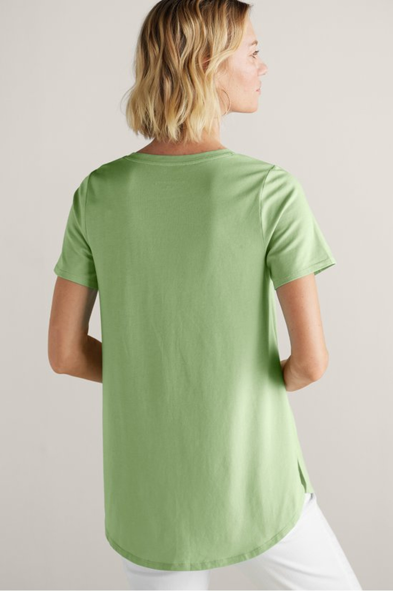 SoftEssential™ Supima® Isabel Short Sleeve Tunic - Soft Surroundings Outlet