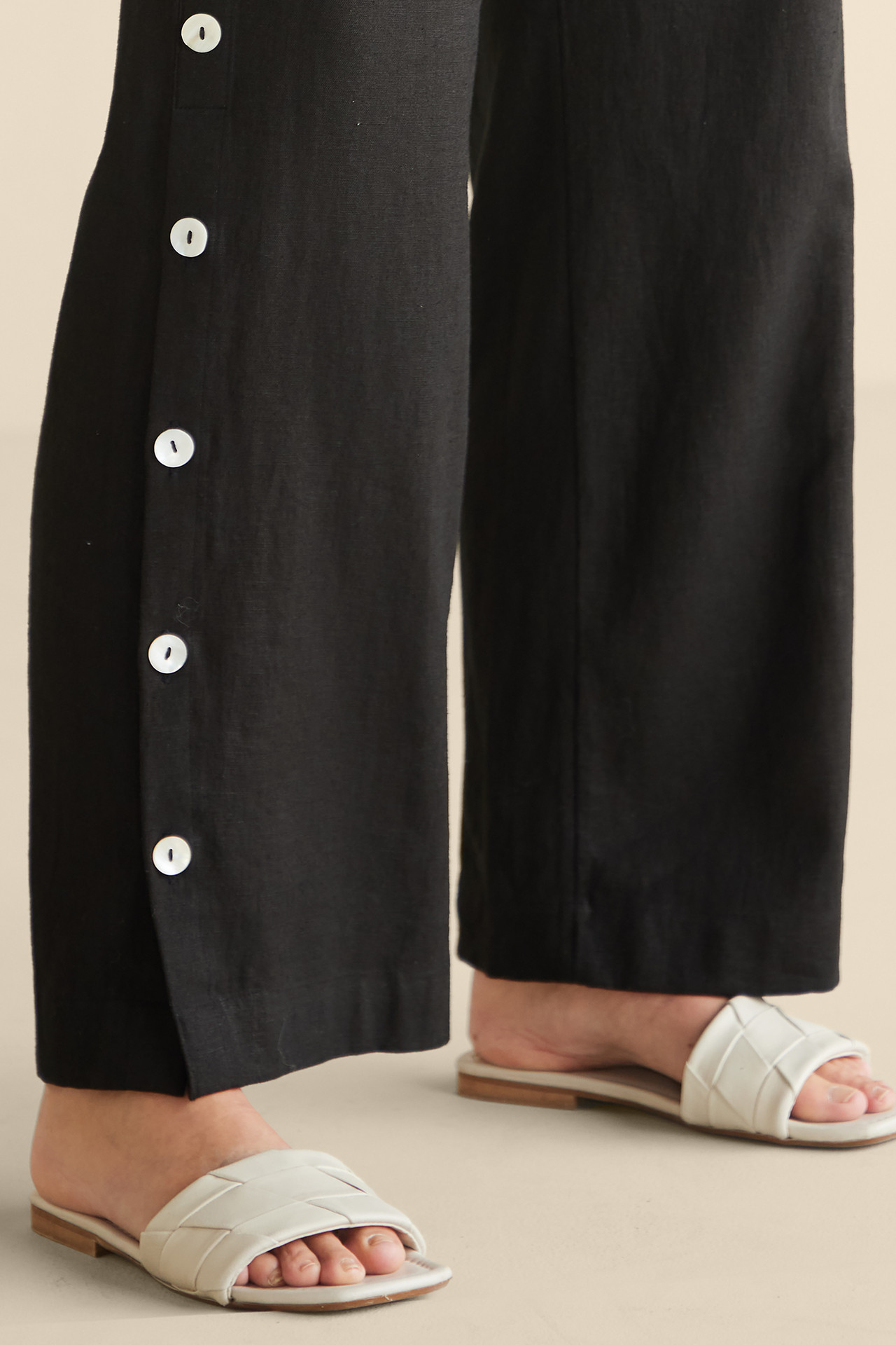 Sonoma Linen Blend Wide Leg Pants - Soft Surroundings Outlet