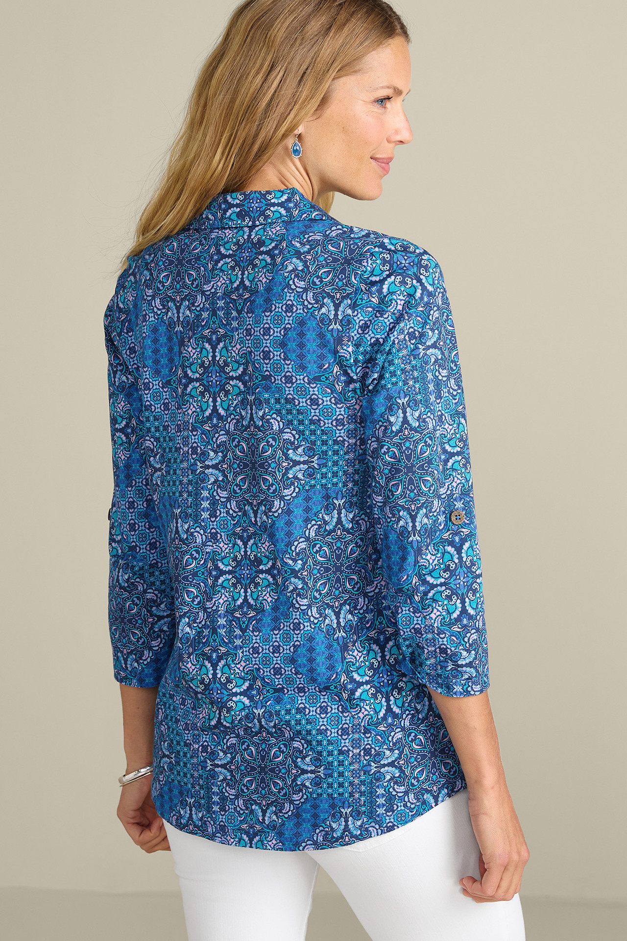 Danielle 3/4 Sleeve Tunic - Soft Surroundings Outlet