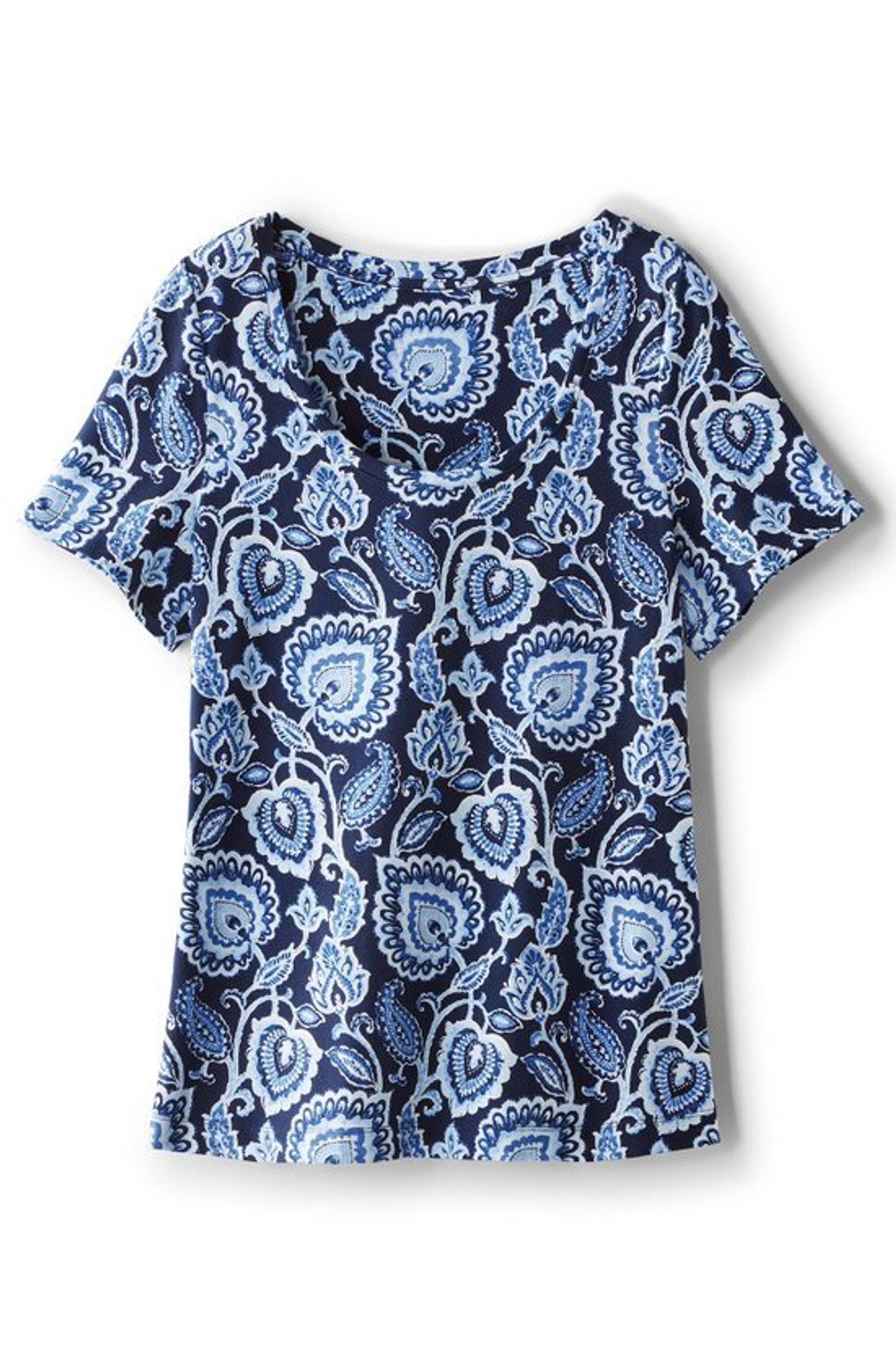 SoftEssential™ Supima® Short Sleeve Tee - Soft Surroundings Outlet