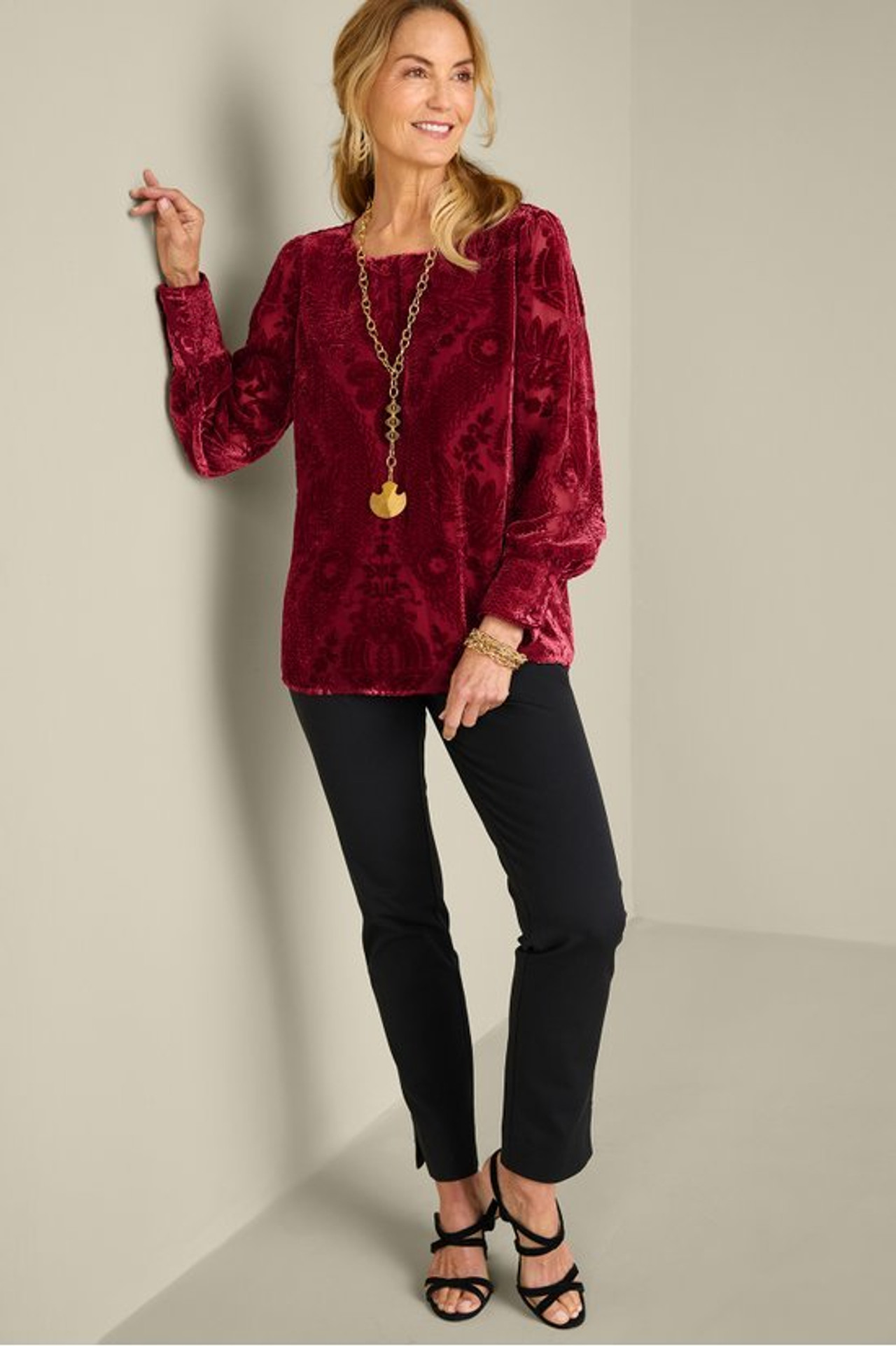 Vanetta Velvet Top - Soft Surroundings Outlet