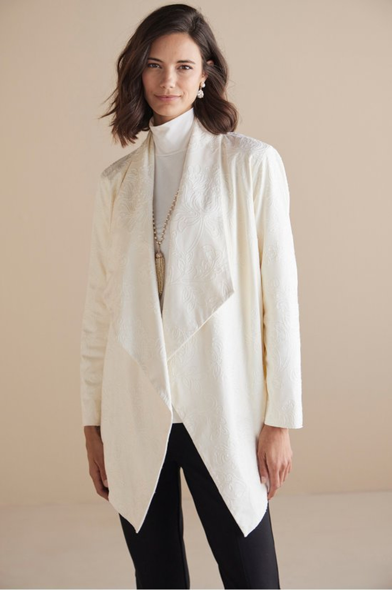 Shape Drape Faux Suede Jacket - Soft Surroundings Outlet