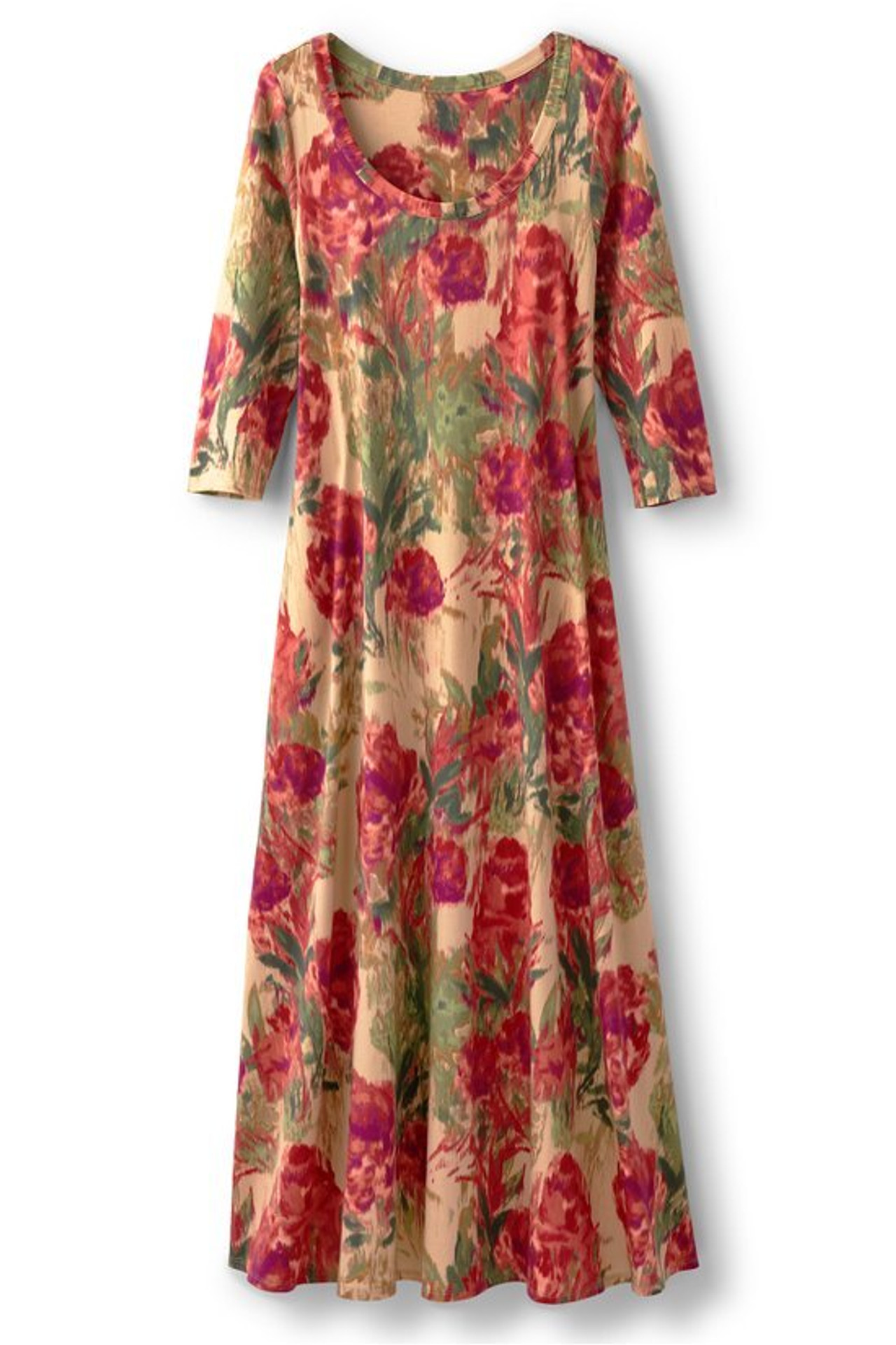 Santiago 3/4 Sleeve Dress - Soft Surroundings Outlet