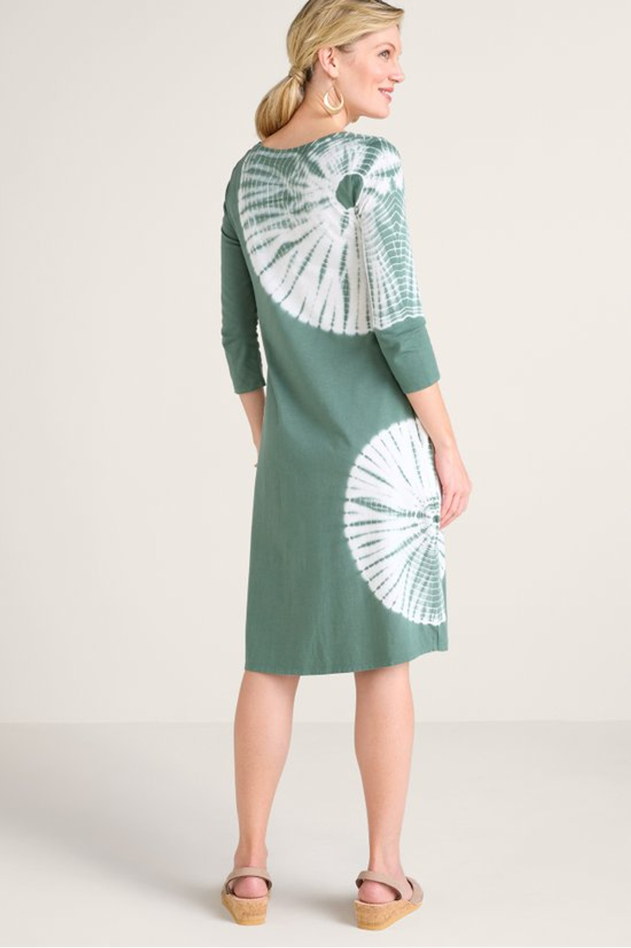 Santiago ¾ Sleeve Short Dress - Soft Surroundings Outlet