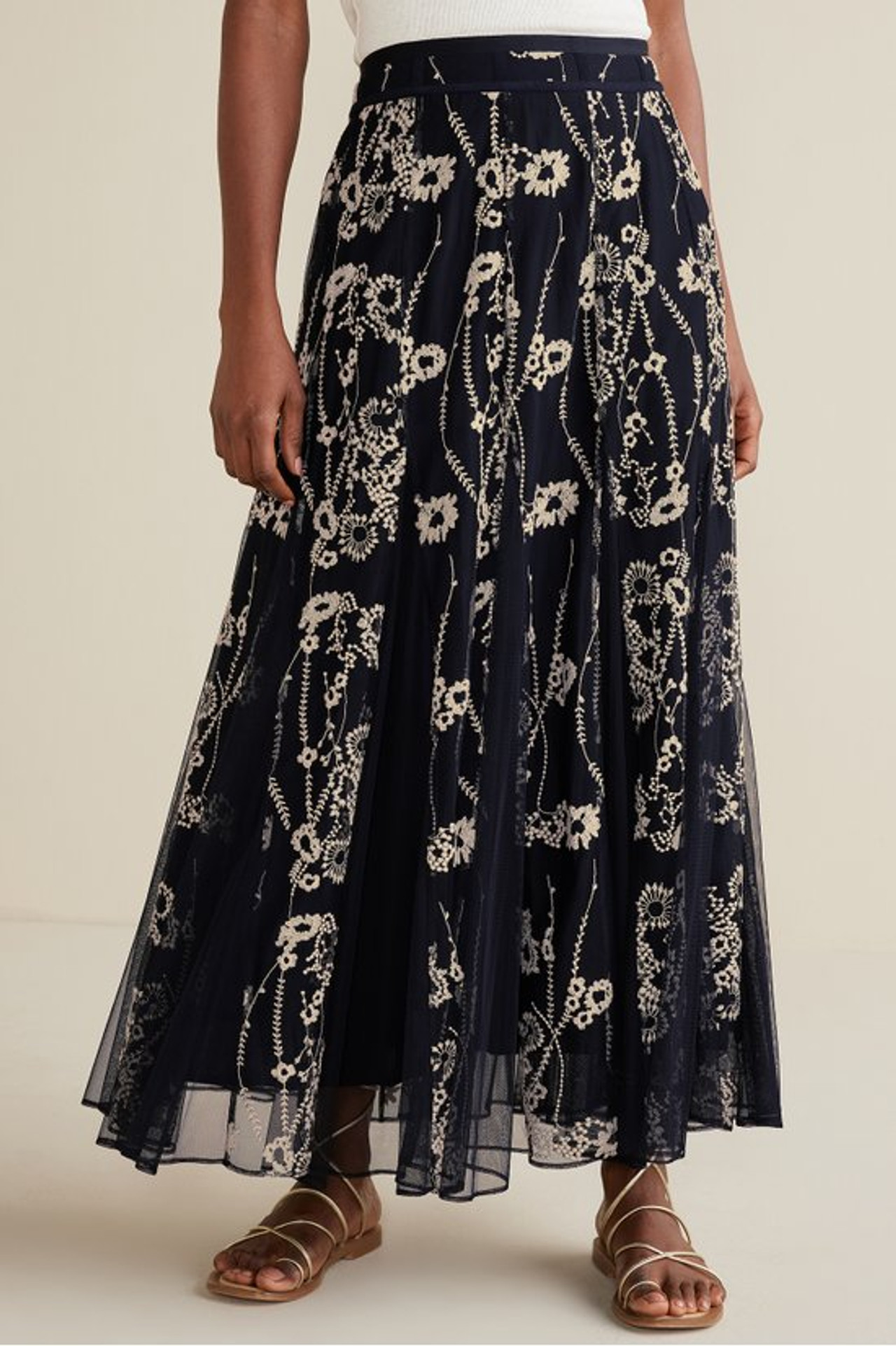 Leatrice Embroidered Maxi Skirt - Soft Surroundings Outlet