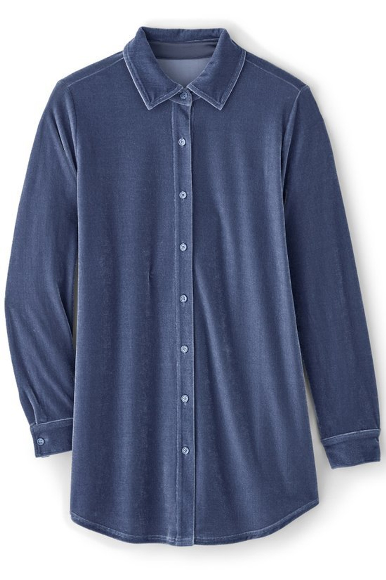 Velvet Boyfriend Tunic Shirt - Soft Surroundings Outlet