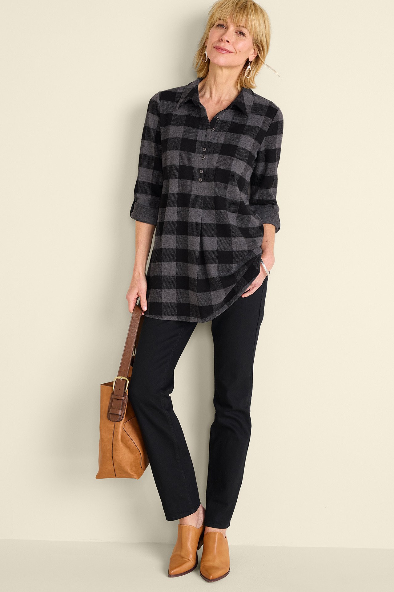 Mad About Plaid Tunic - Soft Surroundings Outlet