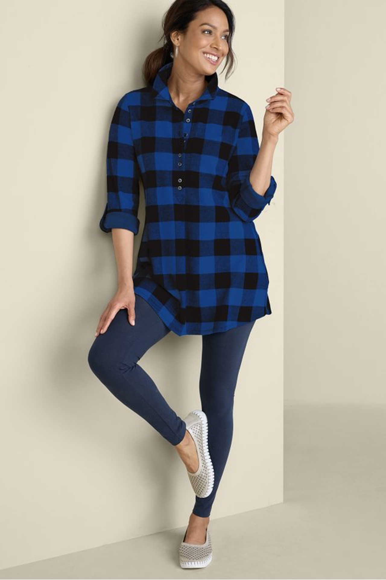 Mad About Plaid Tunic - Soft Surroundings Outlet