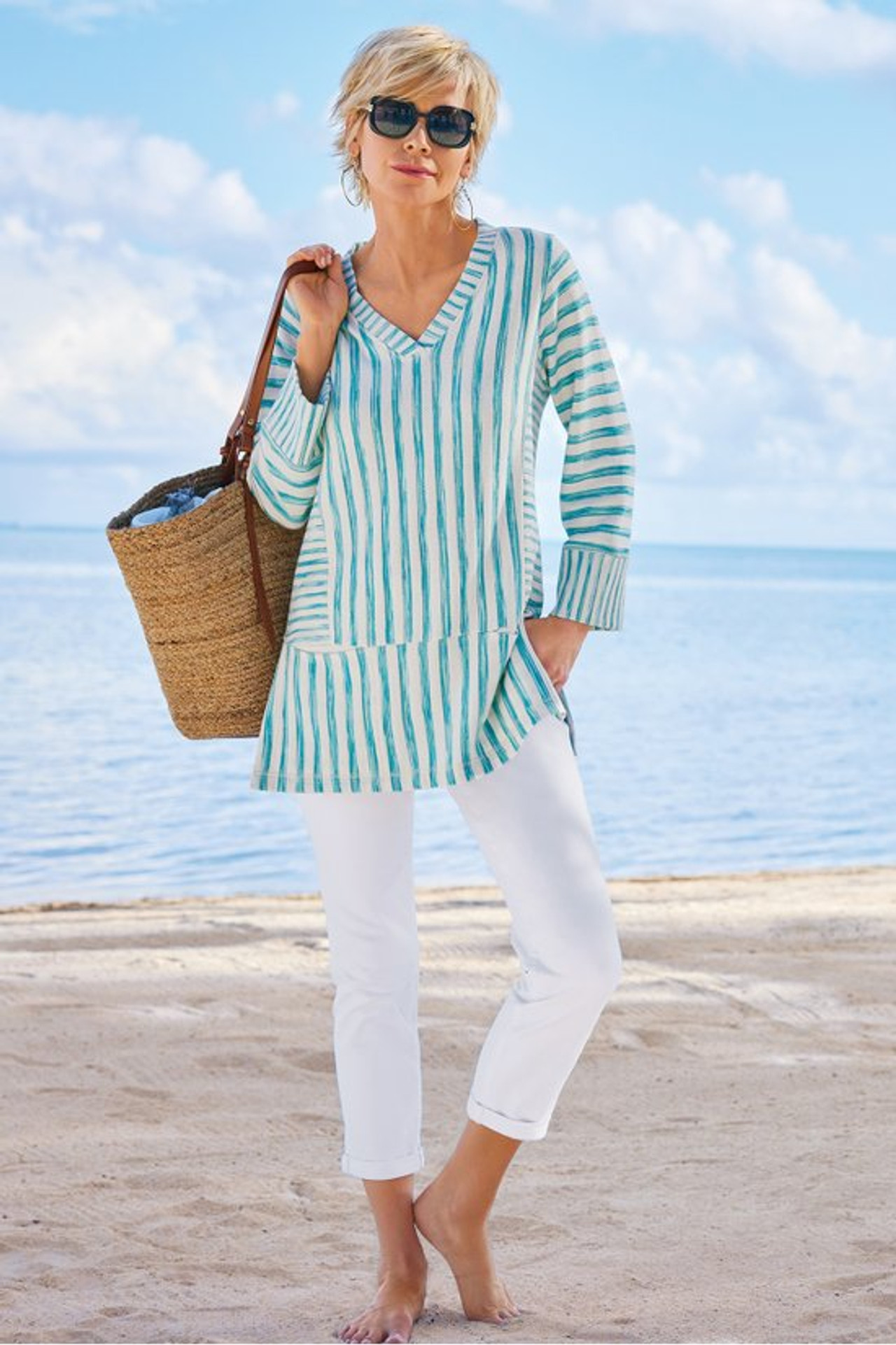 The Ultimate Denim Pull-On Crop - Soft Surroundings Outlet