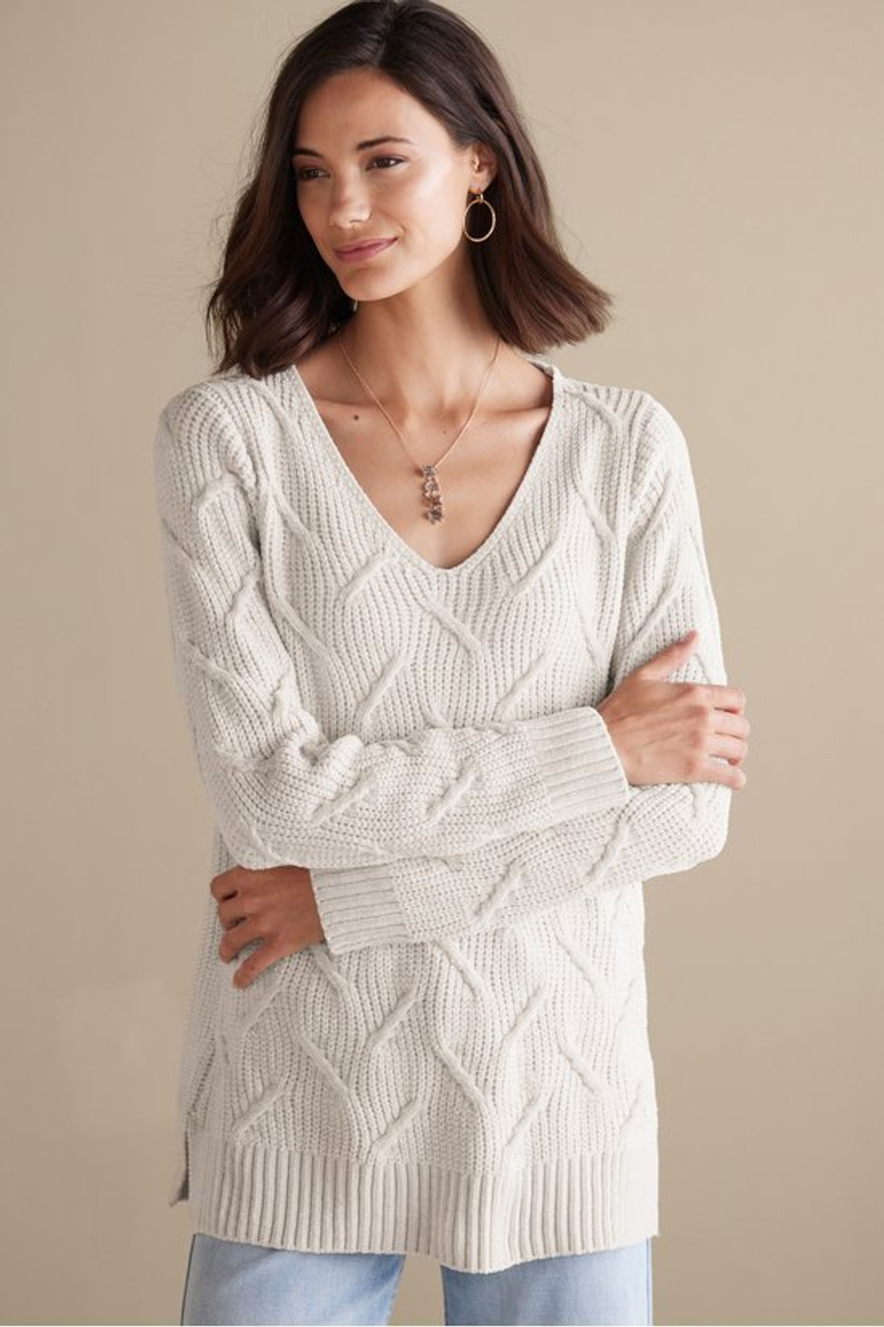Trina Chenille Sweater - Soft Surroundings Outlet
