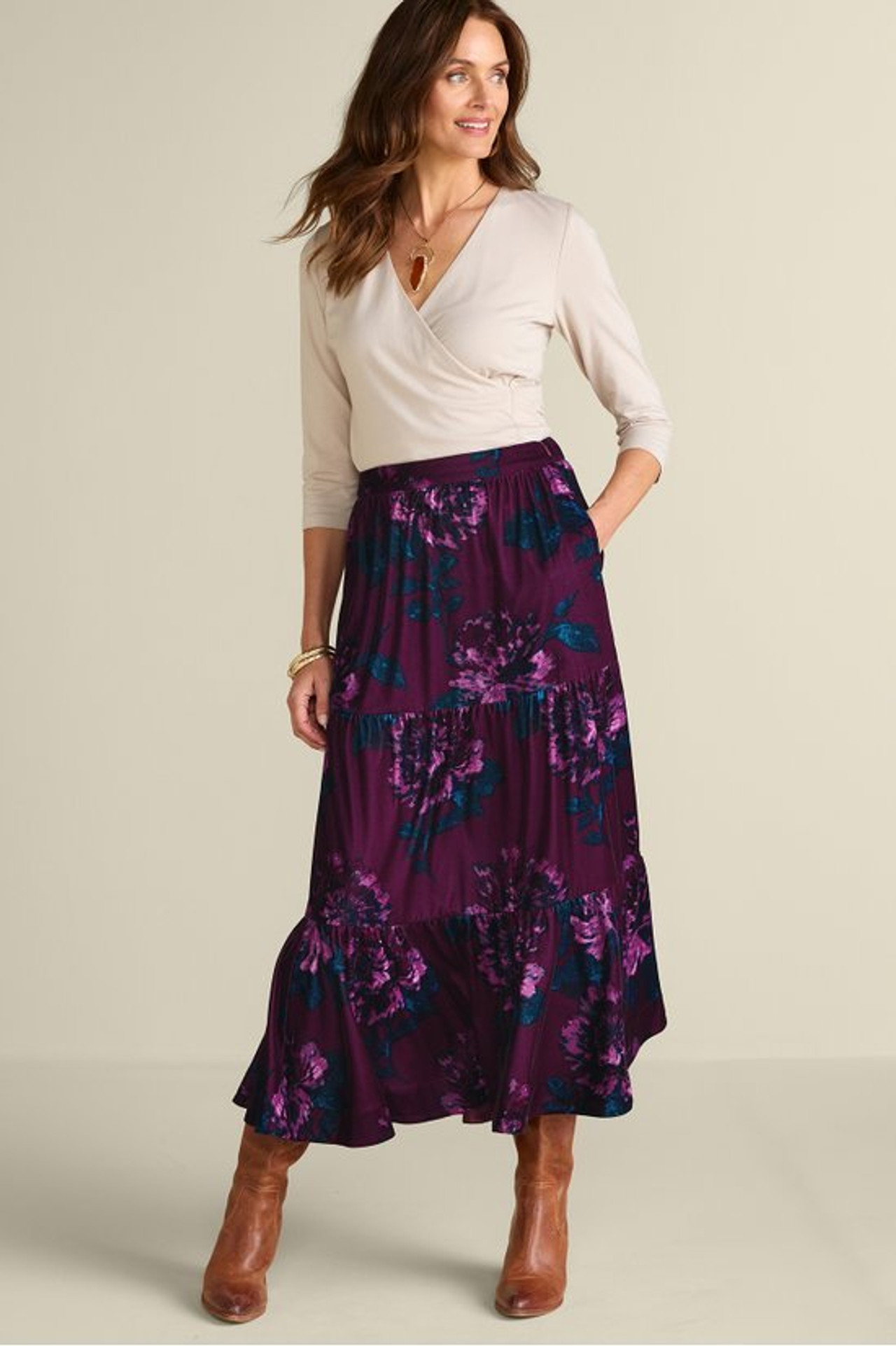 Kara Velvet Skirt - Soft Surroundings Outlet