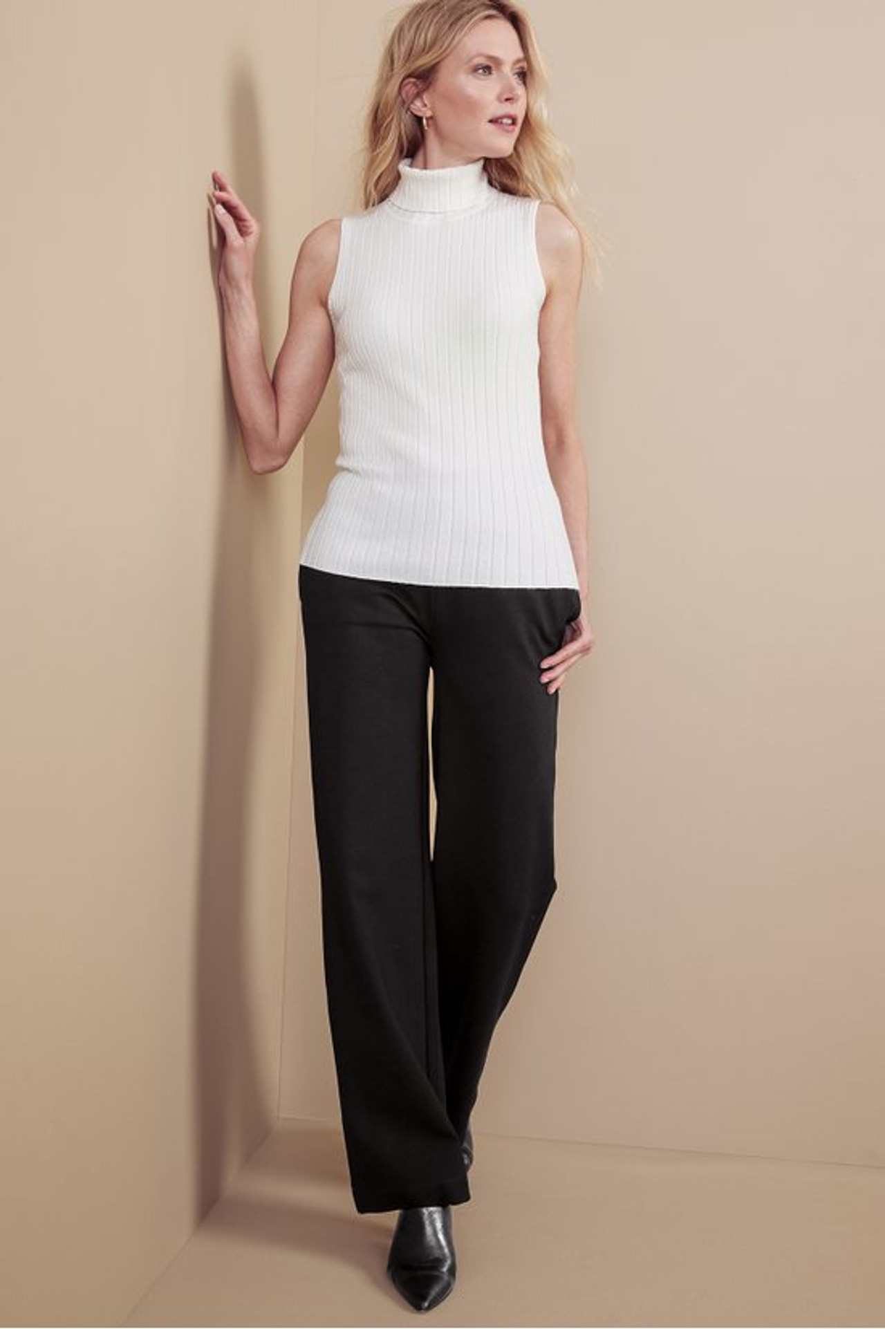 SoftEssential™ Ponte Wide Leg Pants - Soft Surroundings Outlet