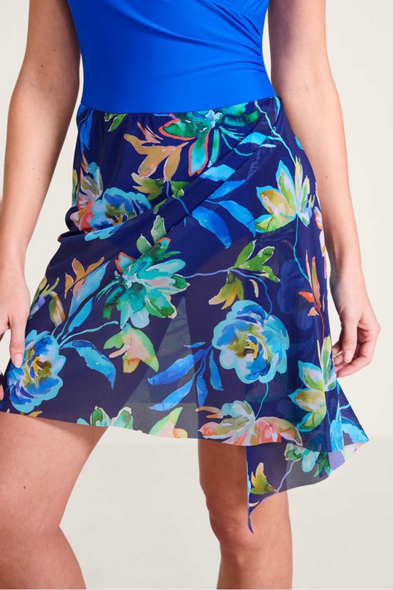 Manhattan Beachwear Floral Sarong One Piece - Soft Surroundings Outlet