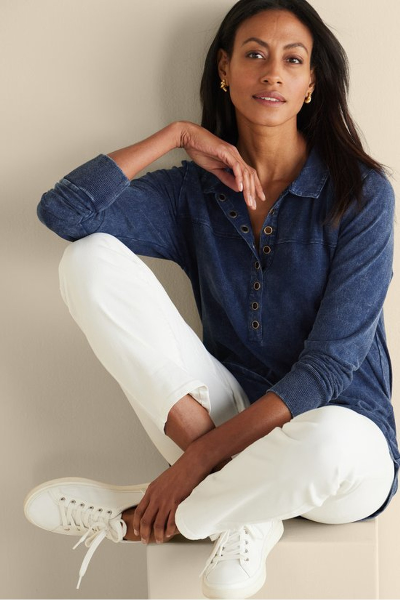 Neera Washed Tunic - Soft Surroundings Outlet