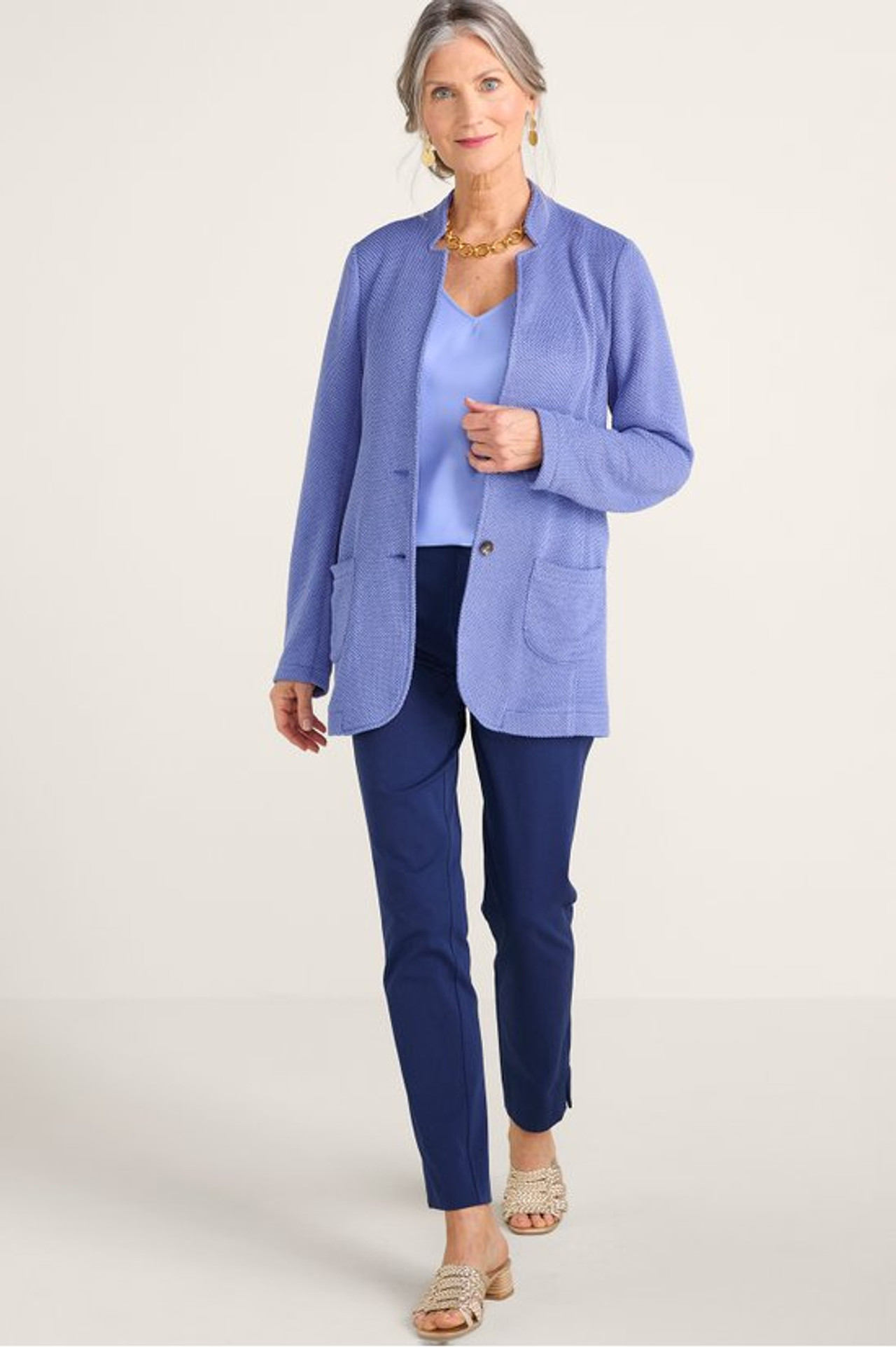 Dagny Textured Blazer - Soft Surroundings Outlet